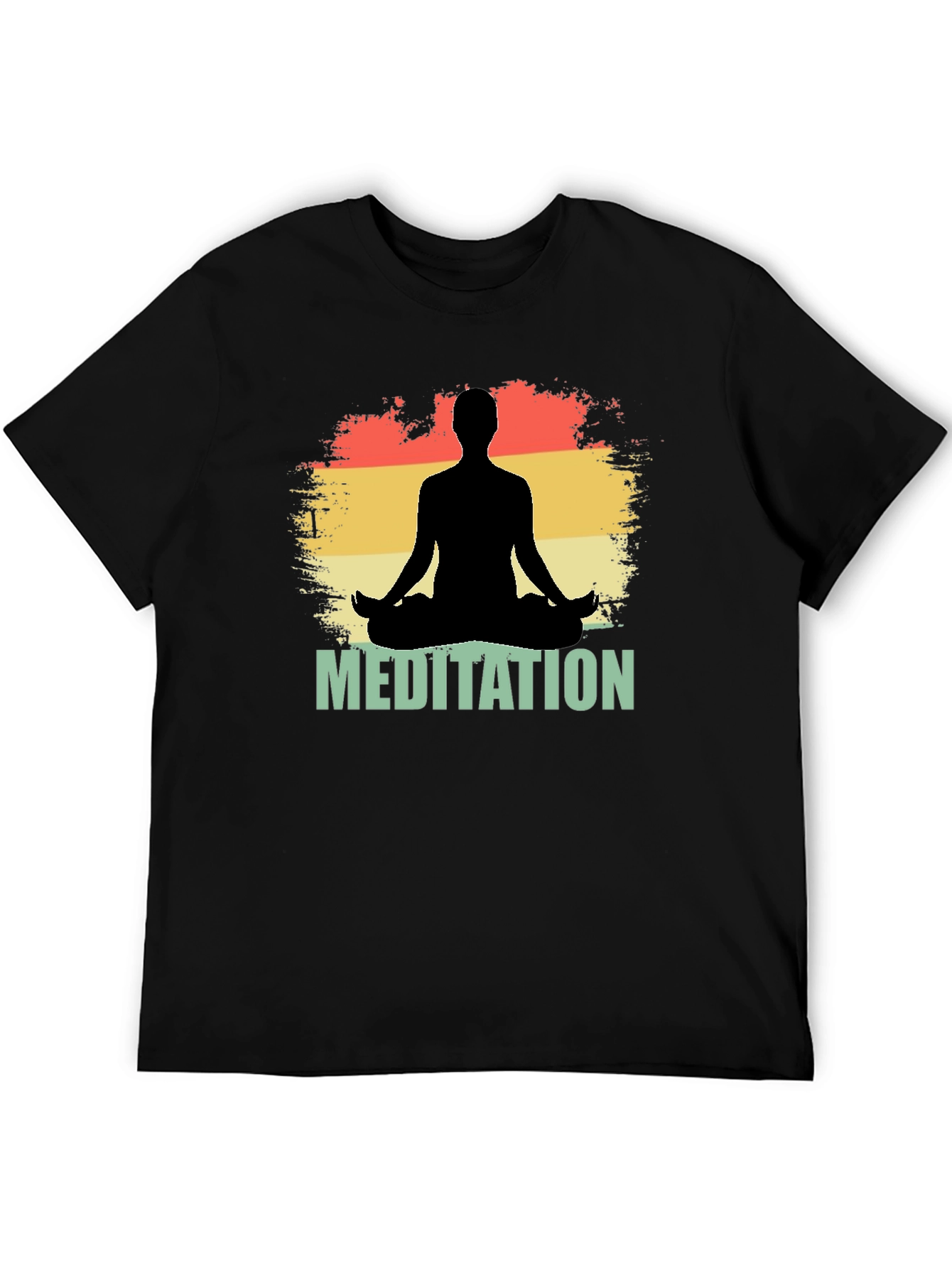 Meditation Silhouette Graphic T-Shirt