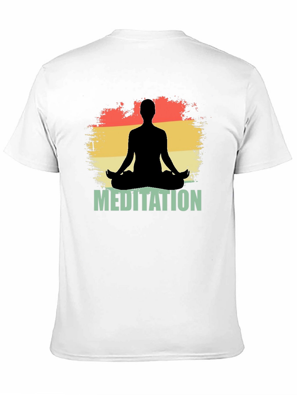 Meditation Silhouette Graphic T-Shirt