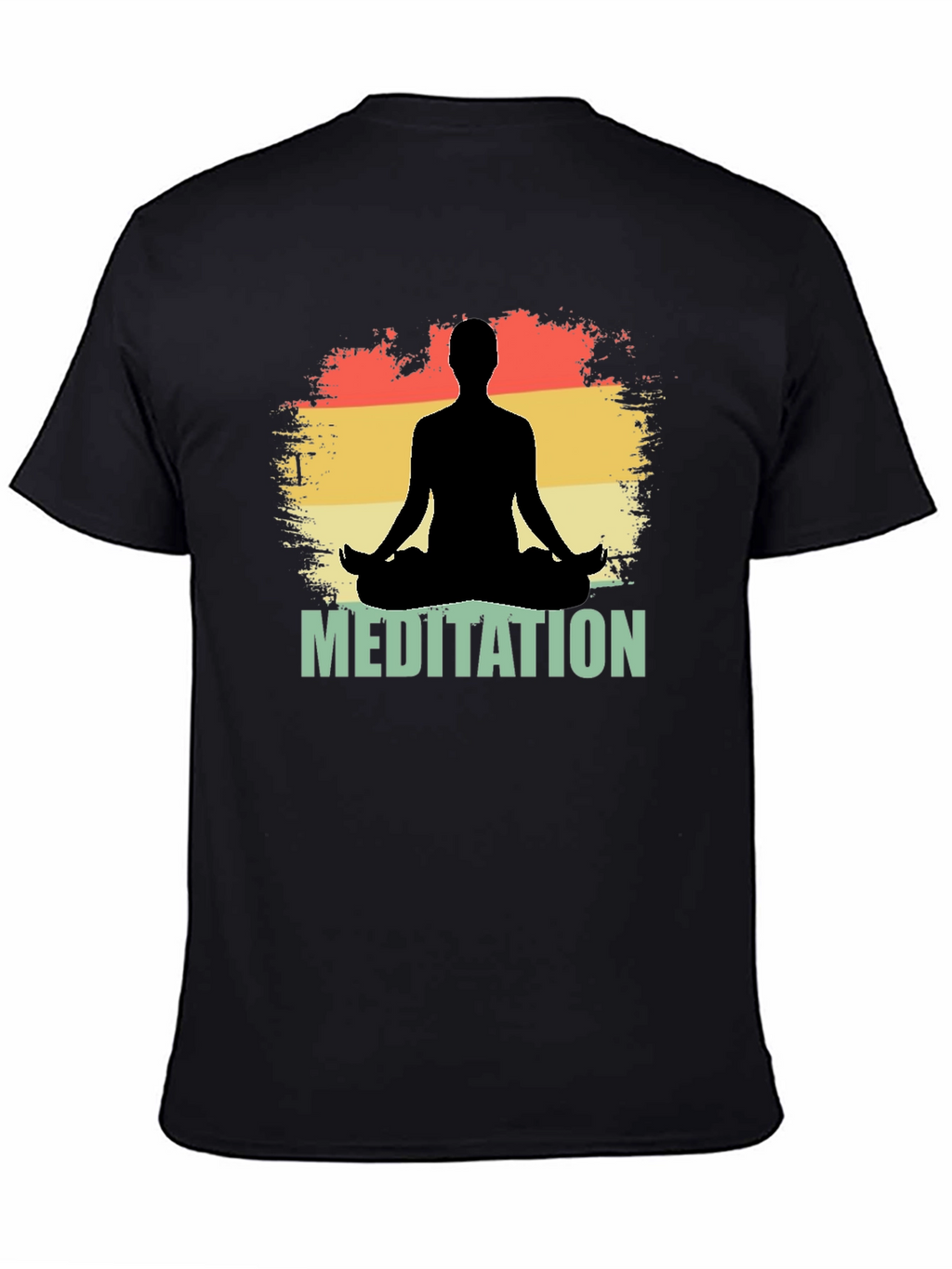 Meditation Silhouette Graphic T-Shirt