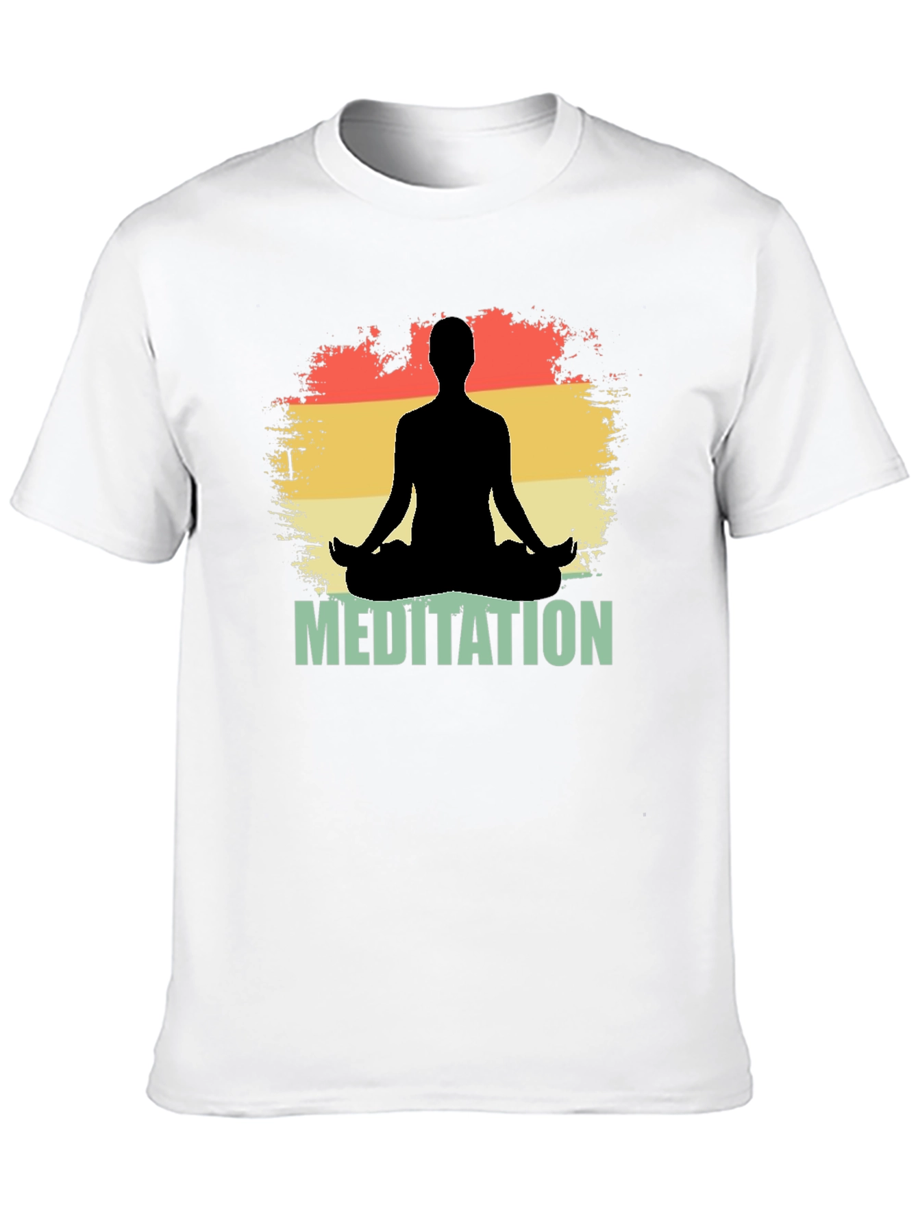 Meditation Silhouette Graphic T-Shirt