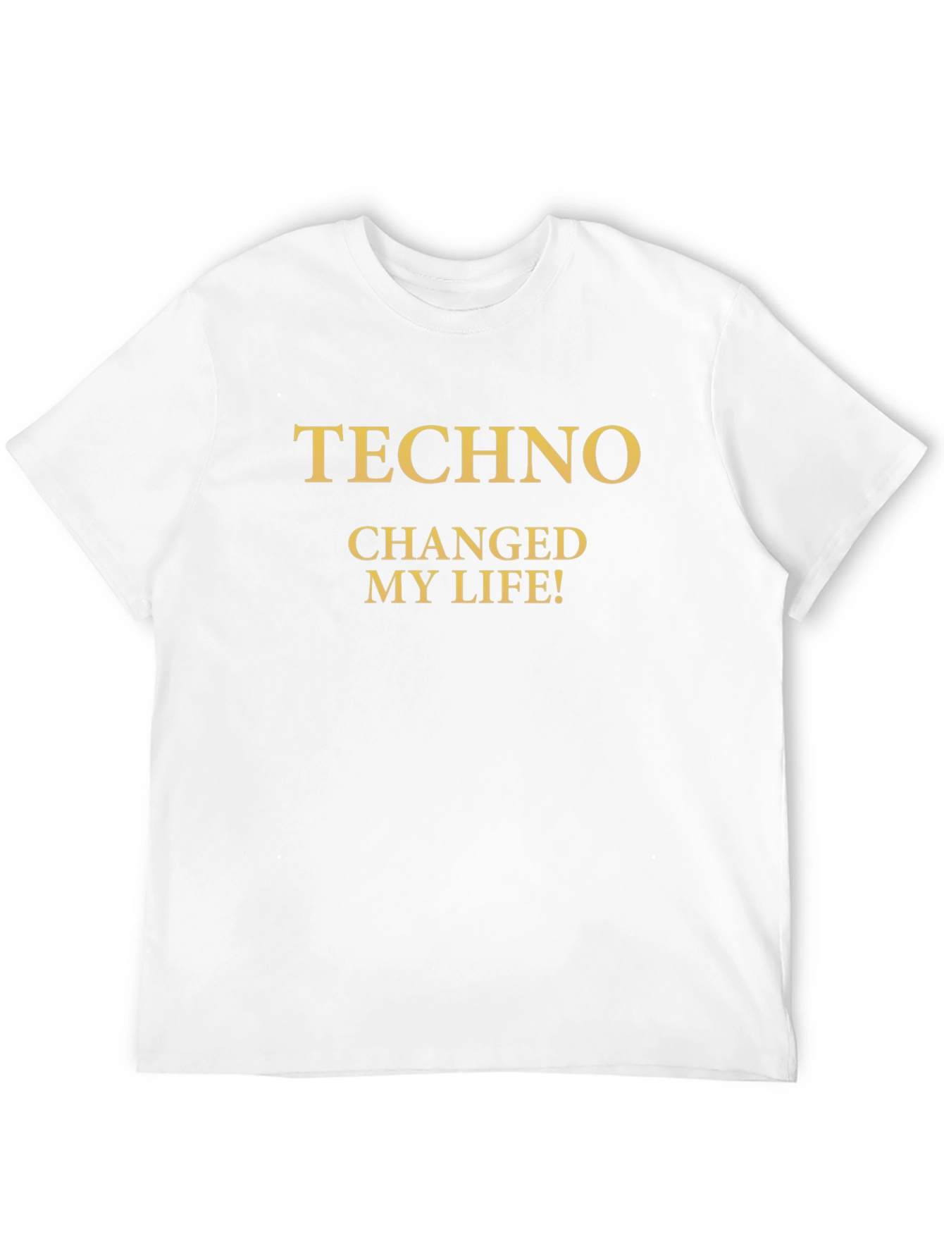 Techno Changed My Life! Black Graphic Tee