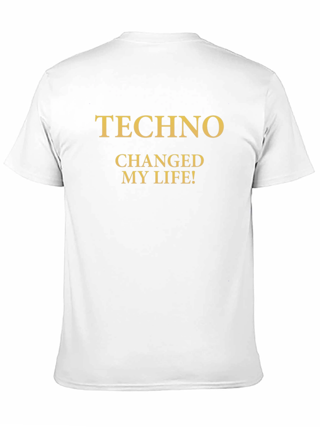 Techno Changed My Life! Black Graphic Tee
