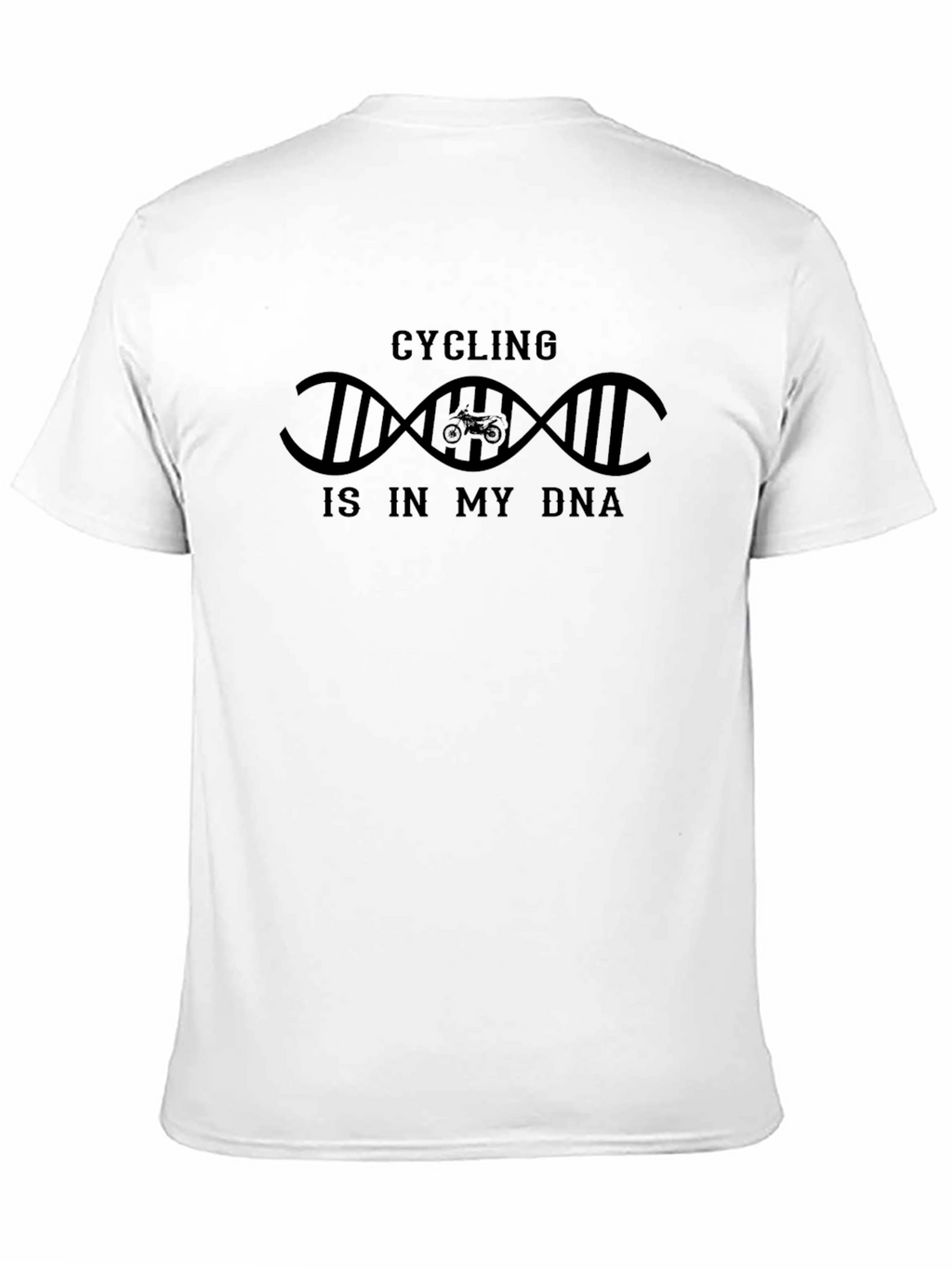 Cycling DNA T-Shirt -  Black Cotton Tee