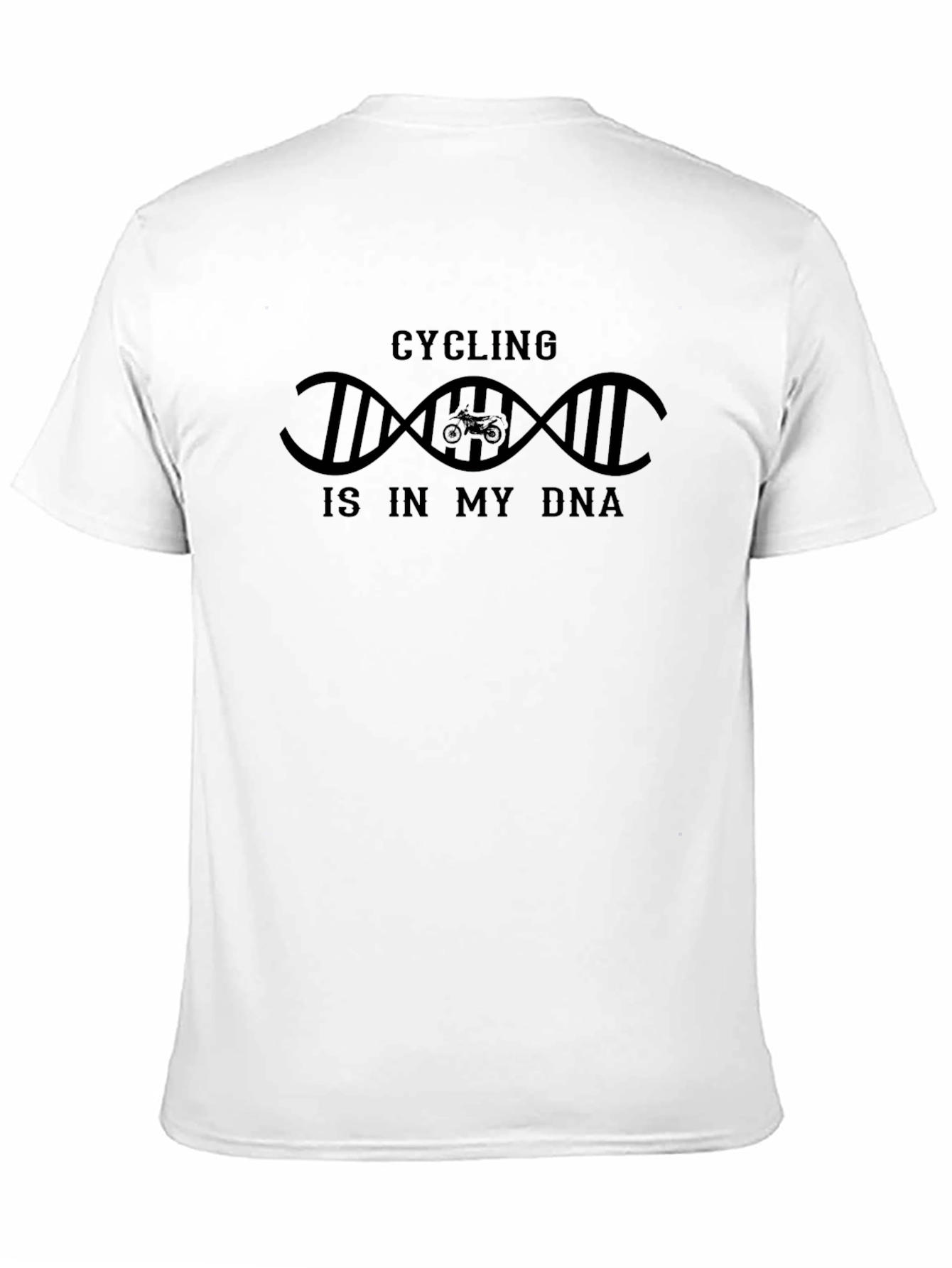 Cycling DNA T-Shirt -  Black Cotton Tee