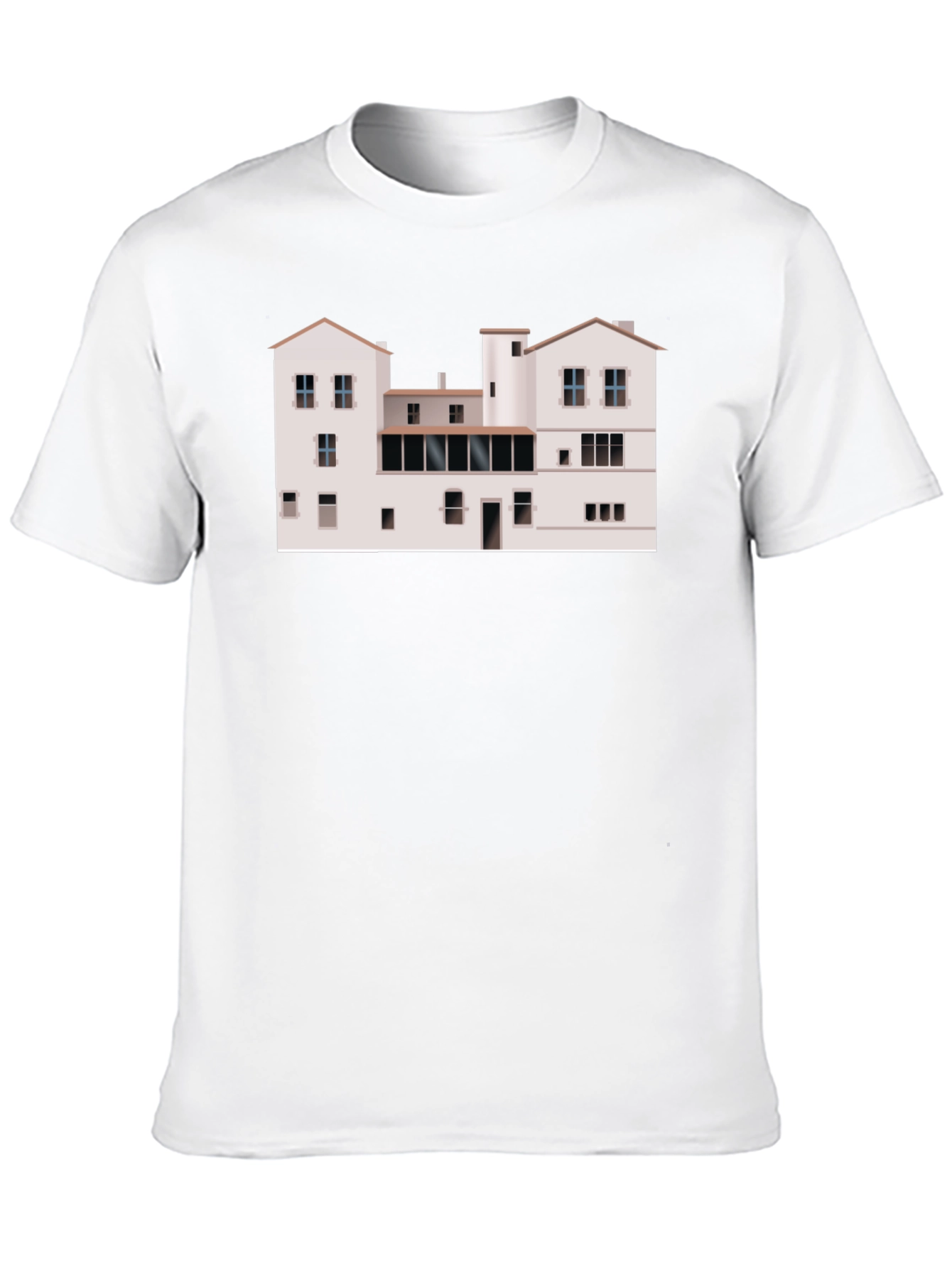 Unique Architecture Building T-Shirt - Black