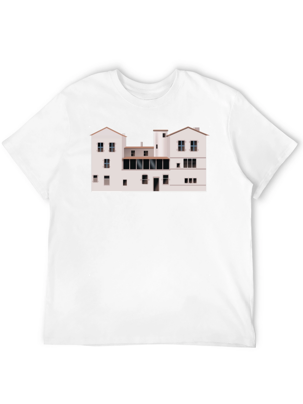Unique Architecture Building T-Shirt - Black