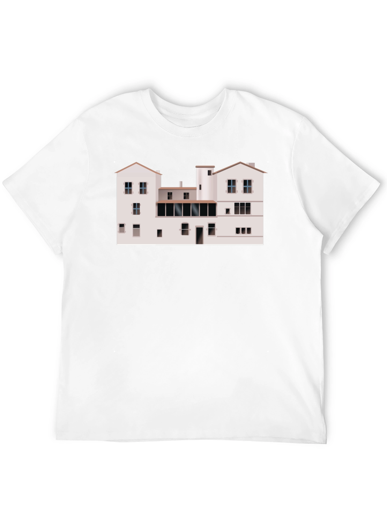 Unique Architecture Building T-Shirt - Black