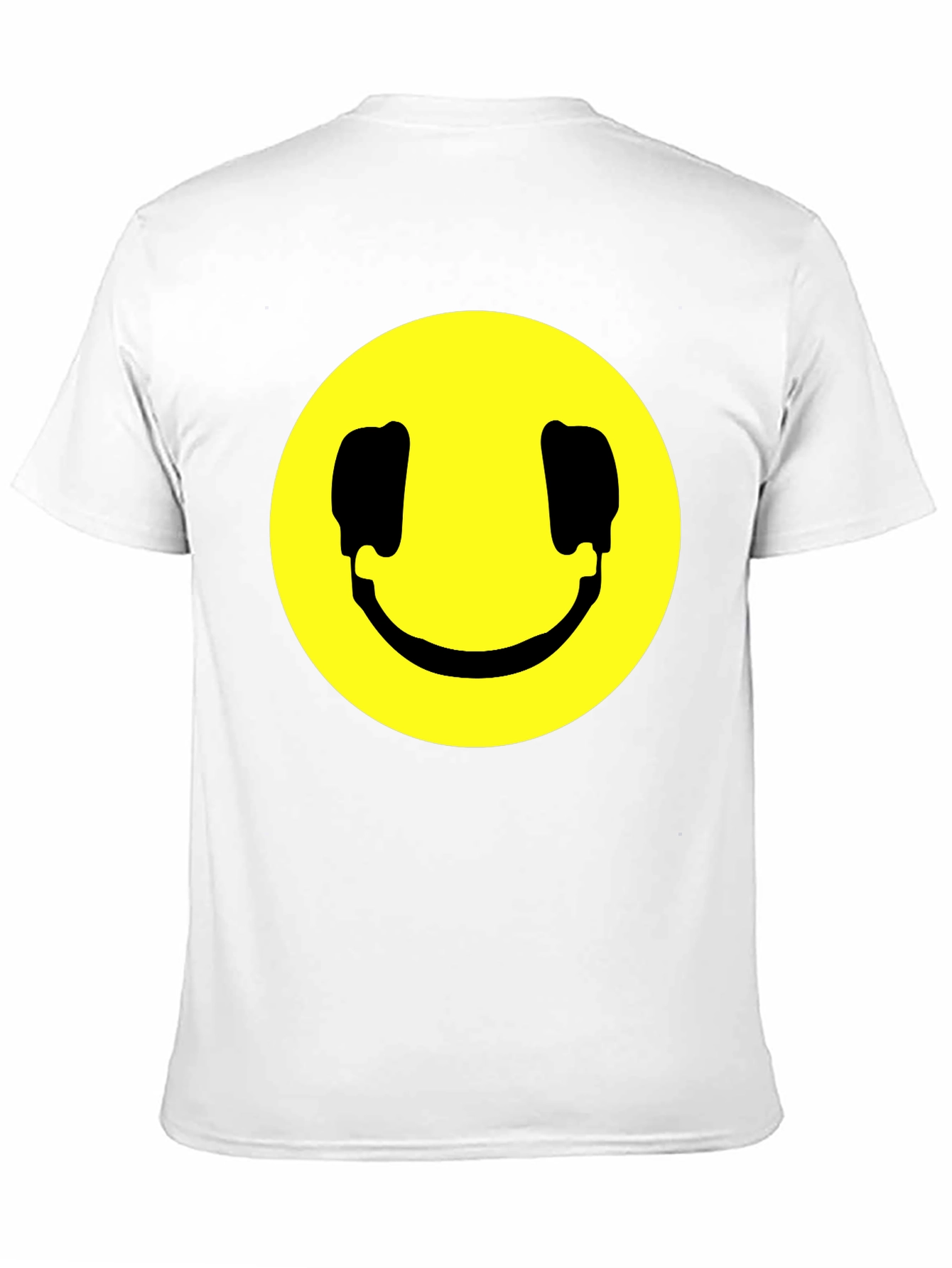 Smiley Face Graphic Black T-Shirt