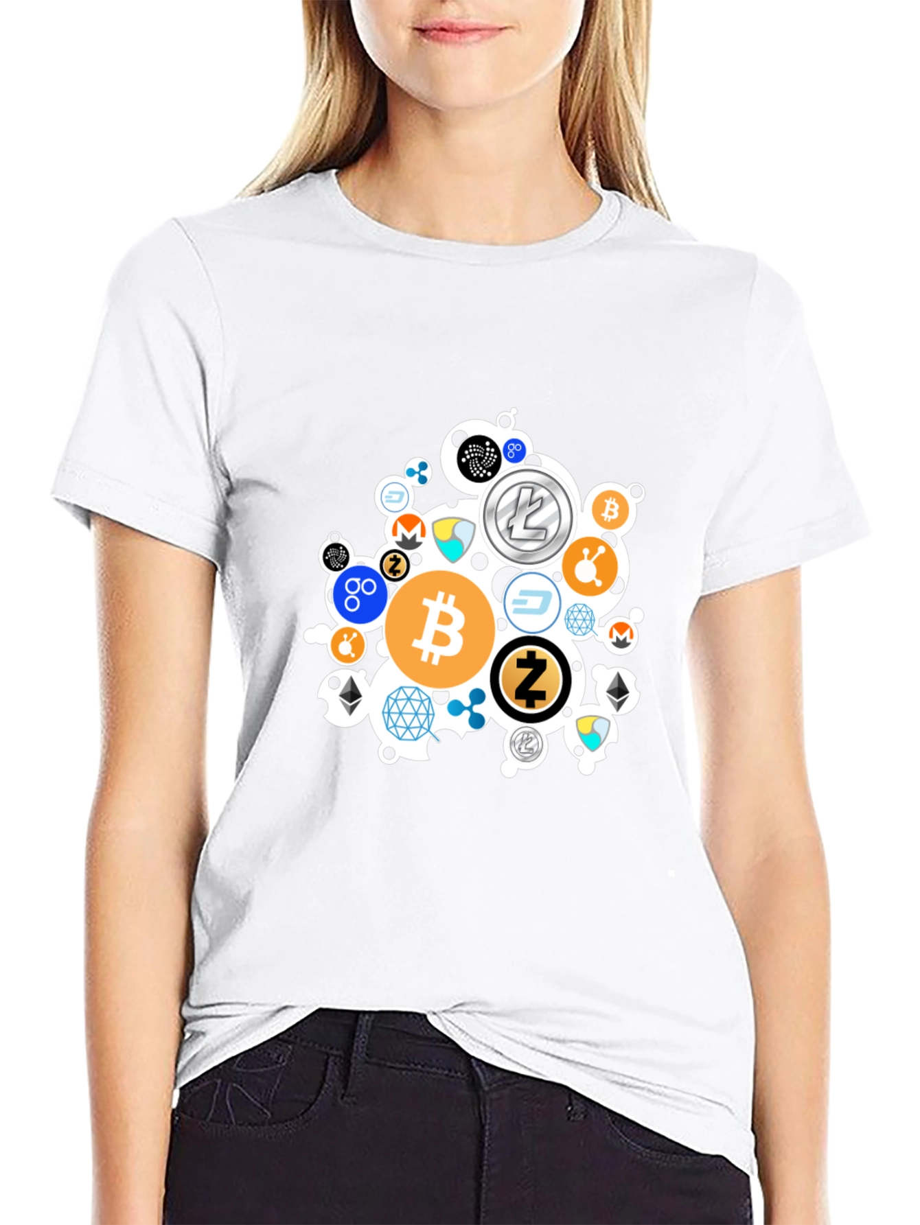 Crypto T-Shirt: Bitcoin & Altcoin Design