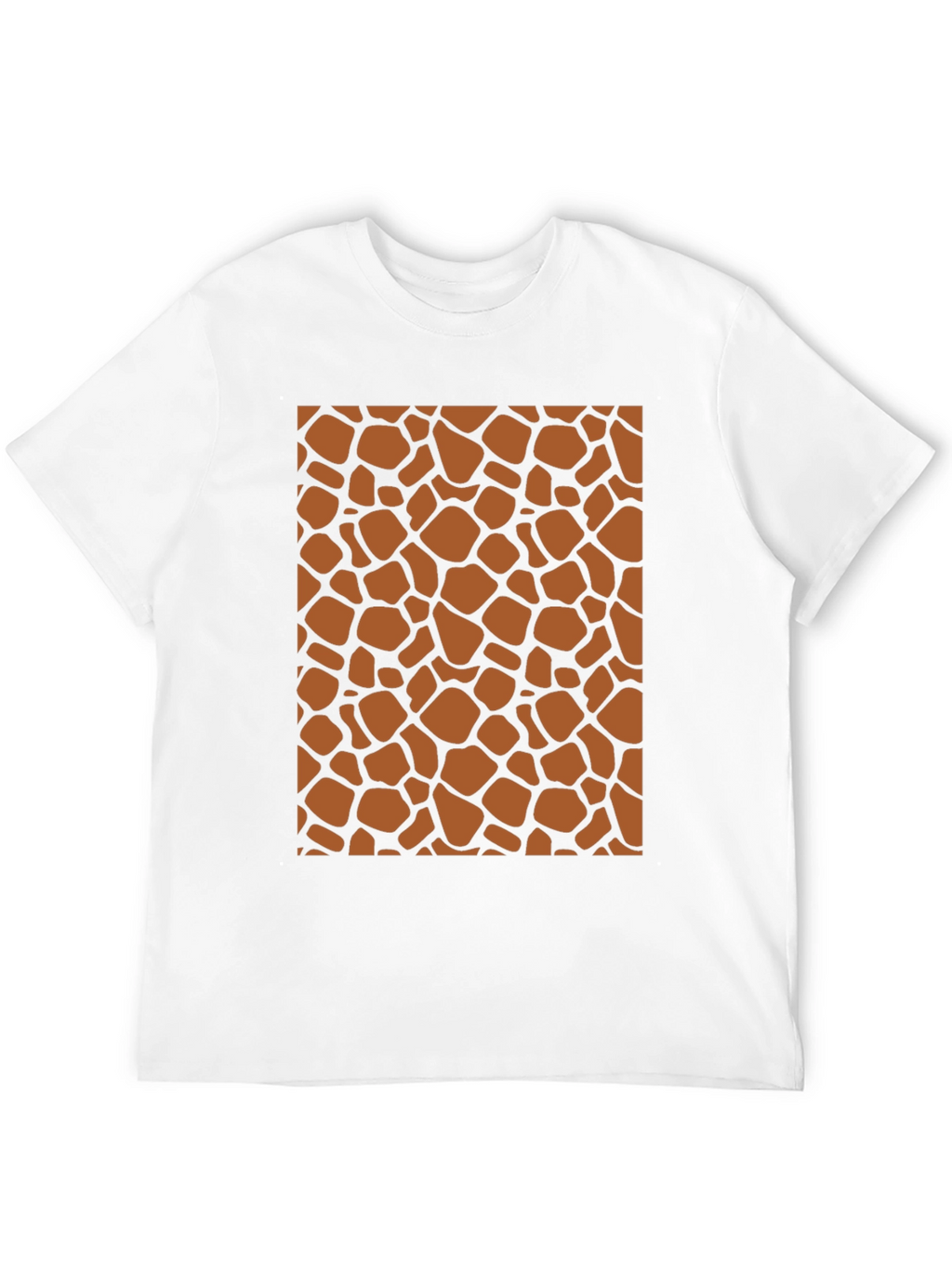 Giraffe Print Tee - Stylish Animal Pattern T-Shirt