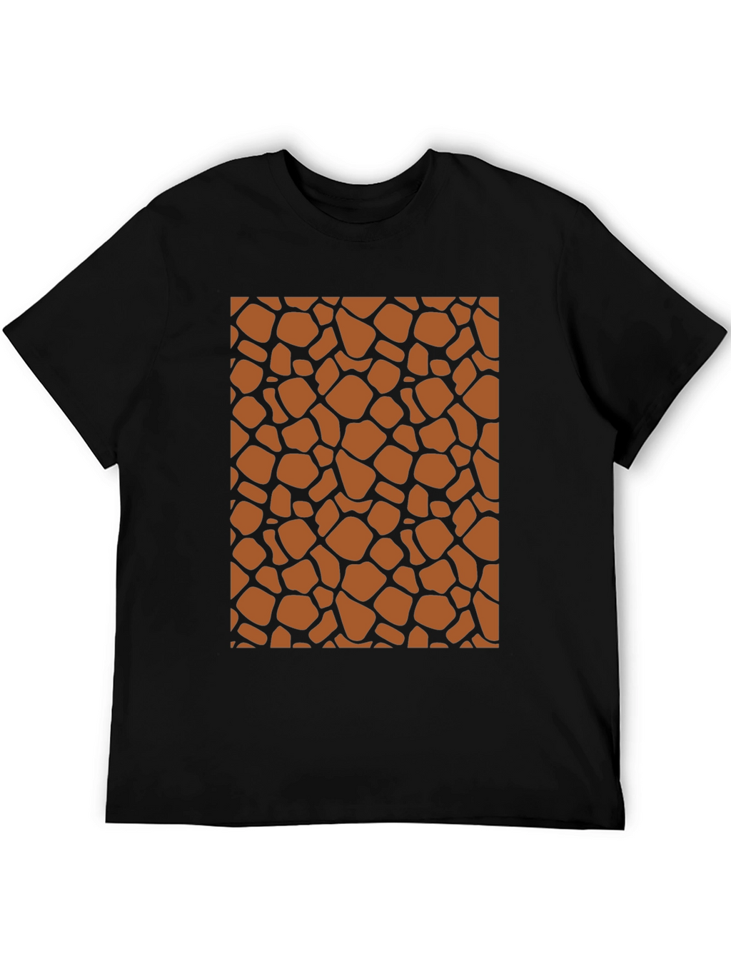 Giraffe Print Tee - Stylish Animal Pattern T-Shirt
