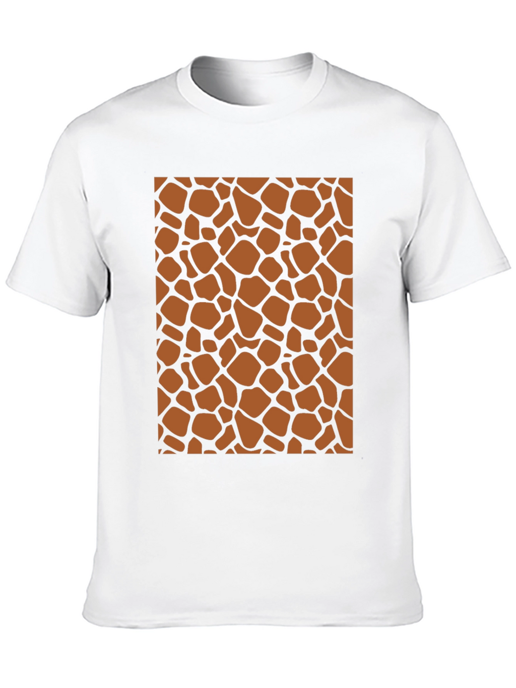 Giraffe Print Tee - Stylish Animal Pattern T-Shirt