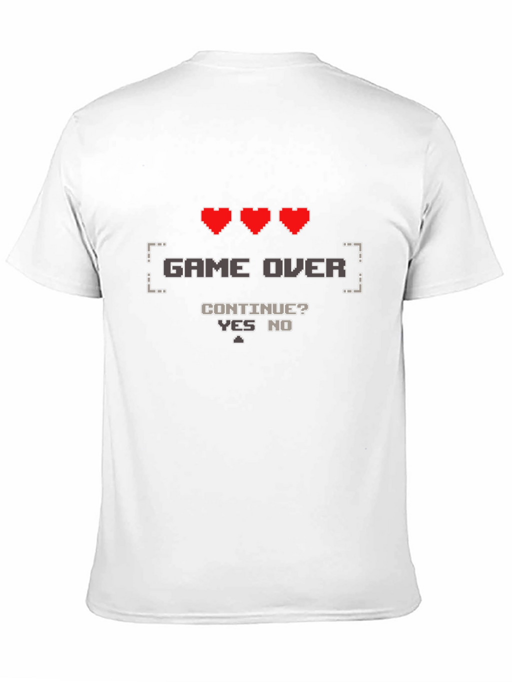 Game Over Gamer T-Shirt - Pixel Art Design