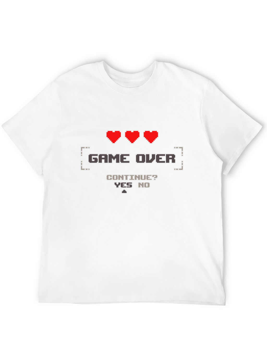 Game Over Gamer T-Shirt - Pixel Art Design