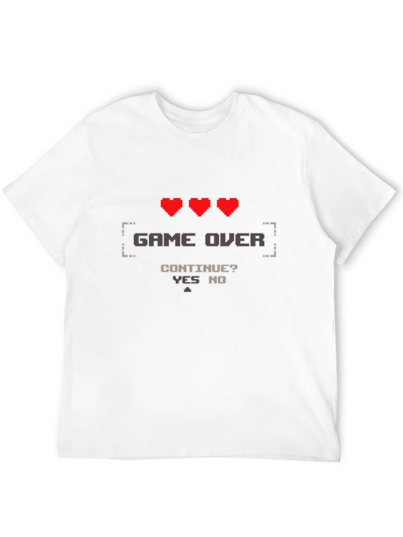 Game Over Gamer T-Shirt - Pixel Art Design