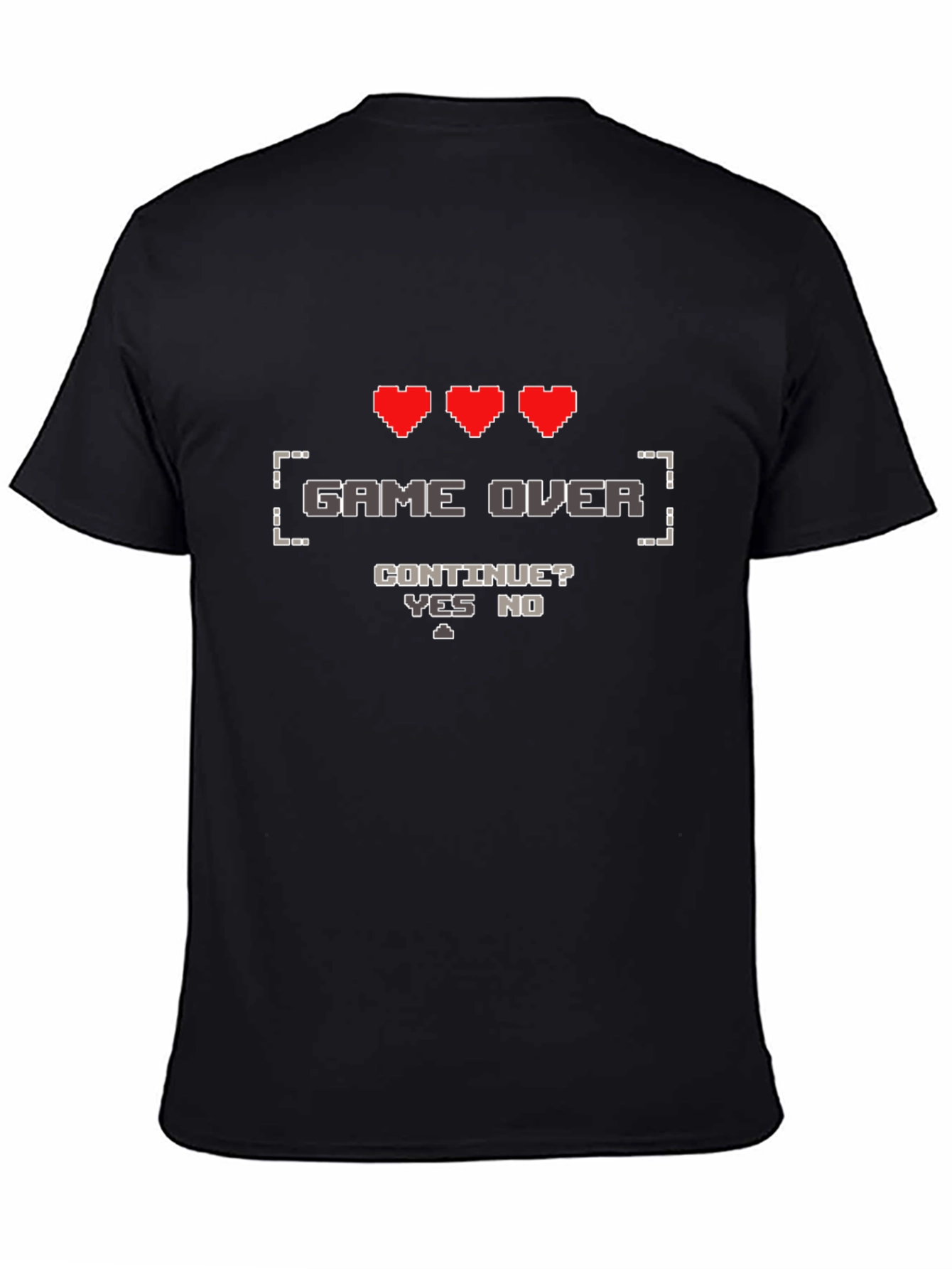 Game Over Gamer T-Shirt - Pixel Art Design