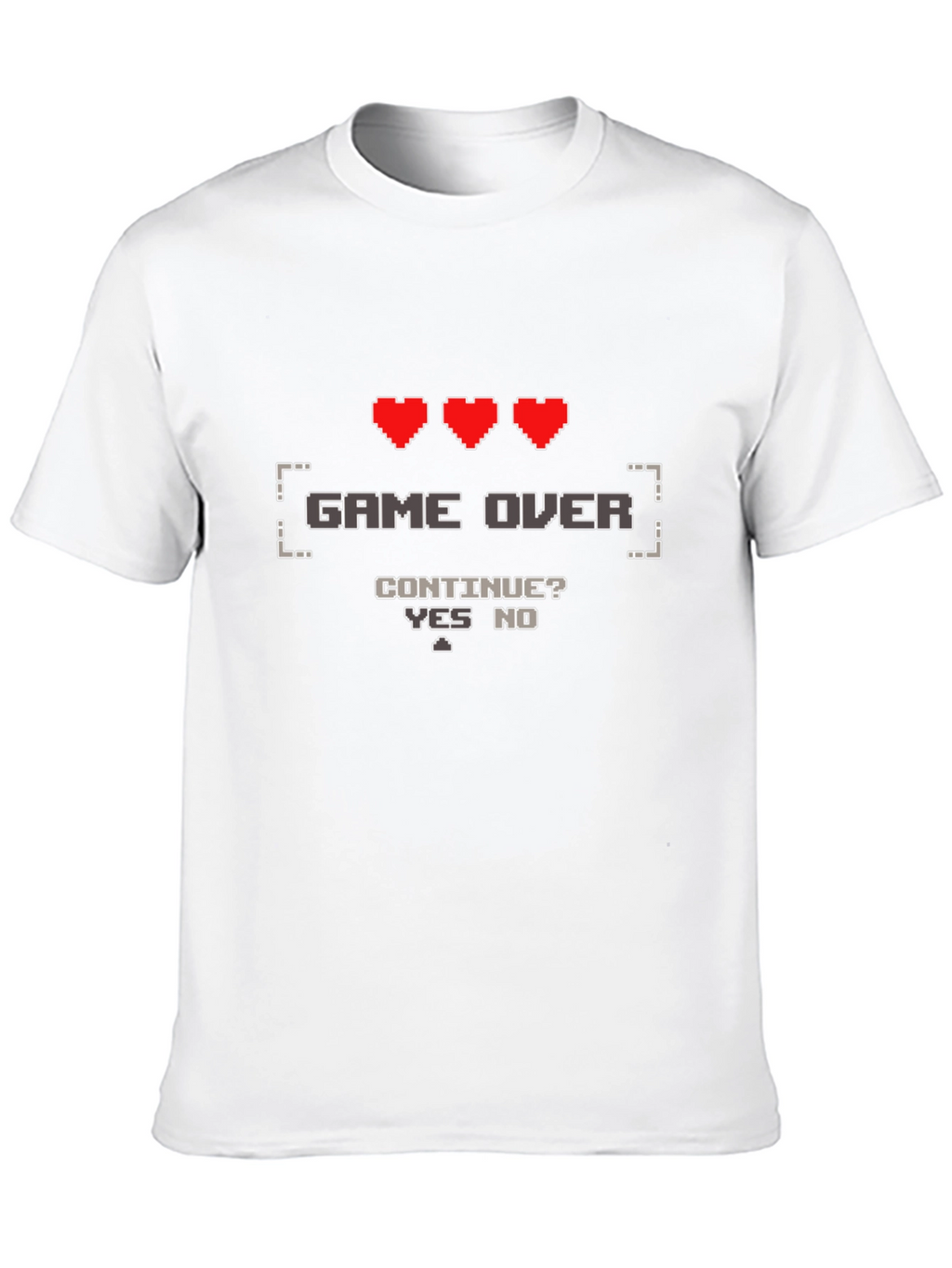 Game Over Gamer T-Shirt - Pixel Art Design