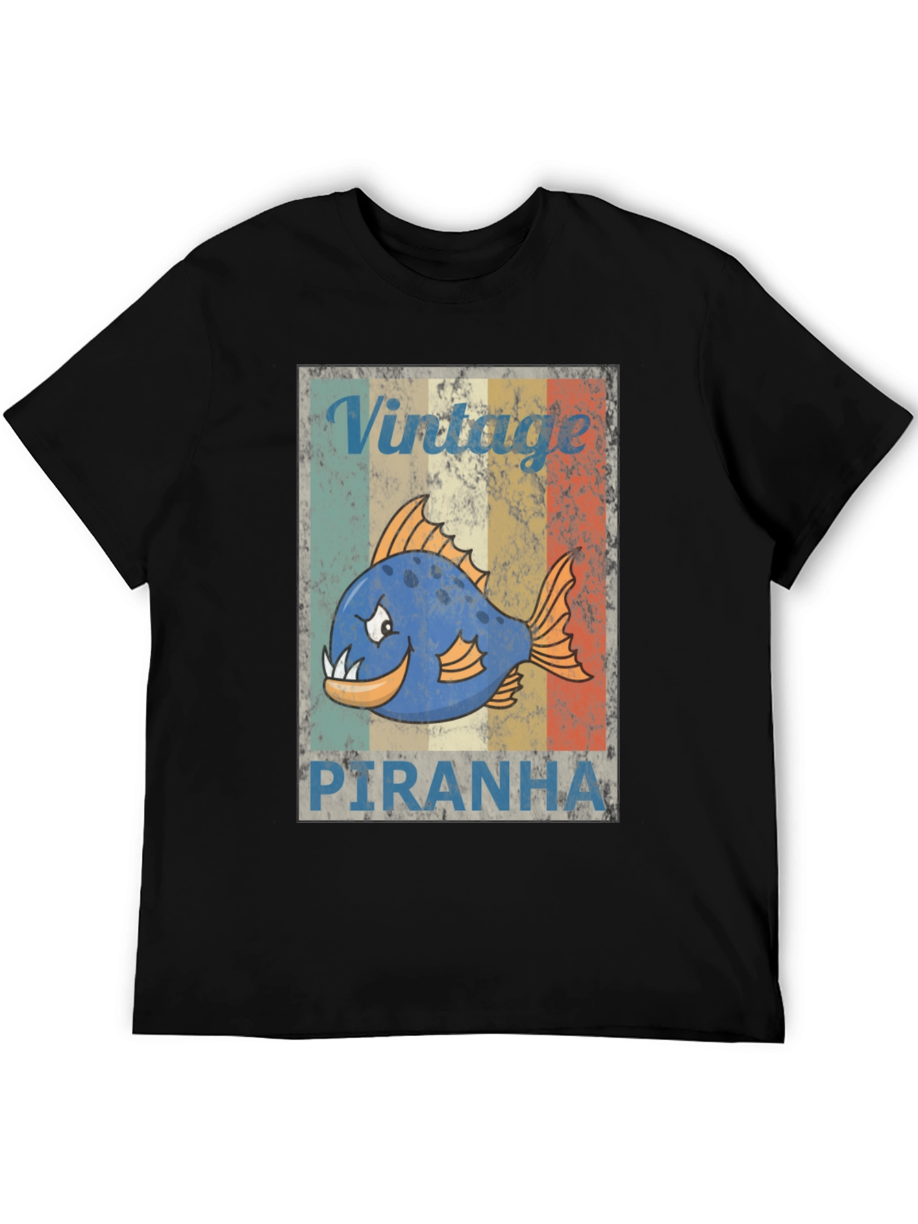Vintage Piranha Graphic T-Shirt