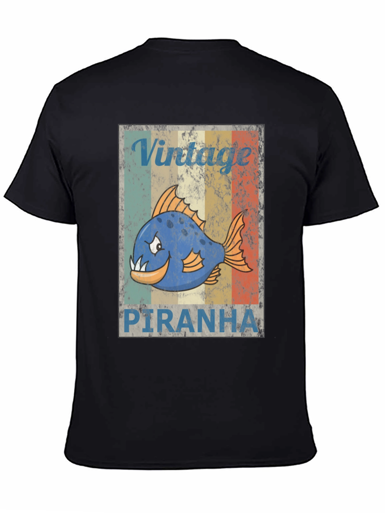 Vintage Piranha Graphic T-Shirt