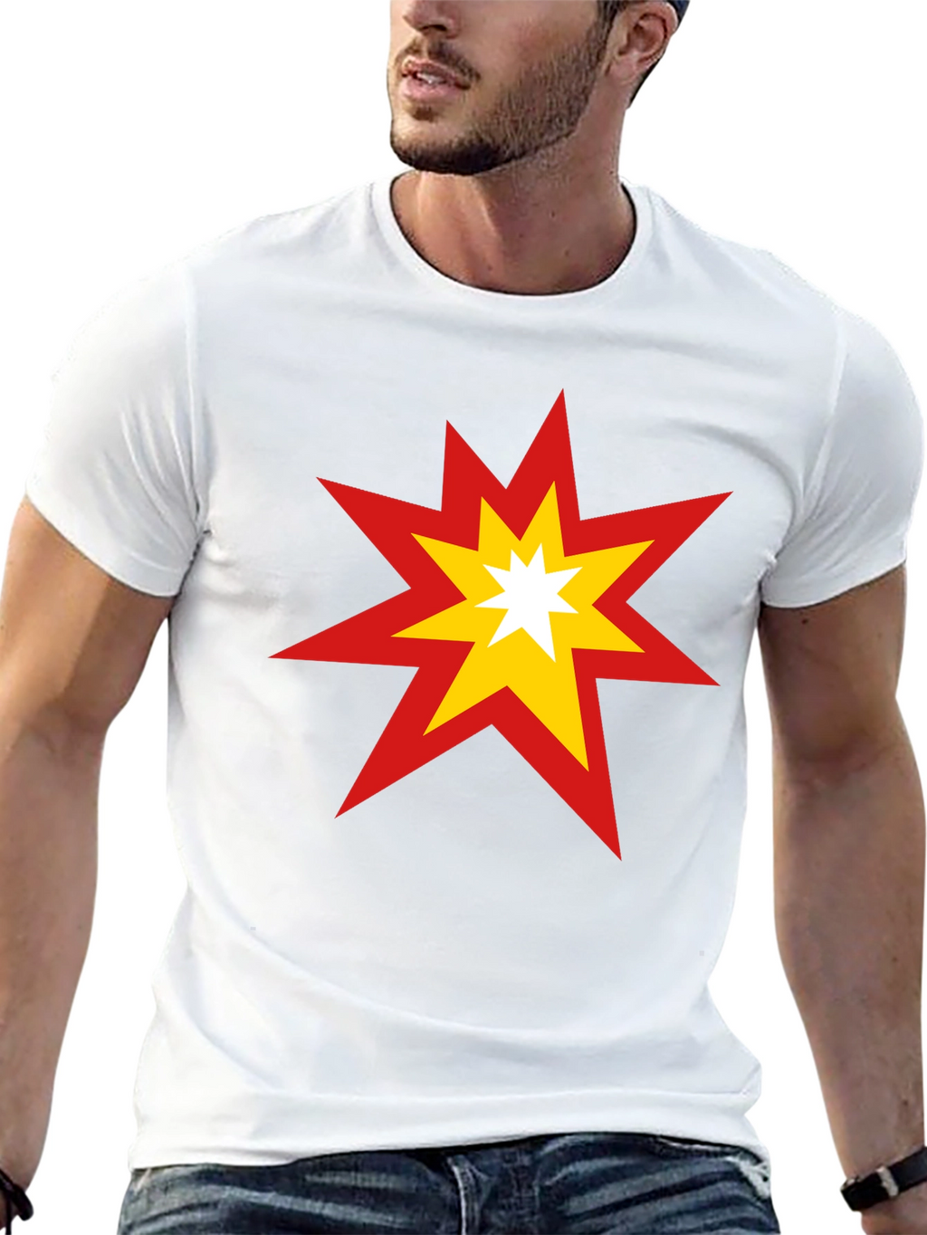 Starburst Graphic Tee - Bold Cotton T-Shirt