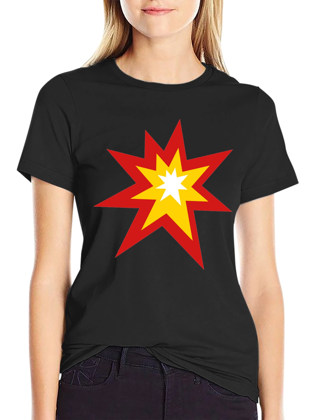 Starburst Graphic Tee - Bold Cotton T-Shirt
