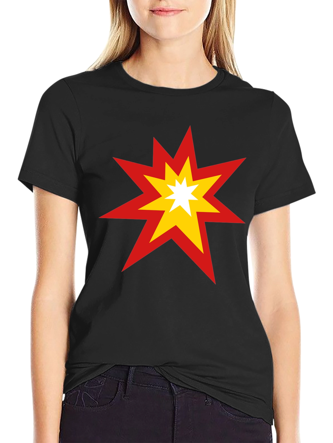 Starburst Graphic Tee - Bold Cotton T-Shirt