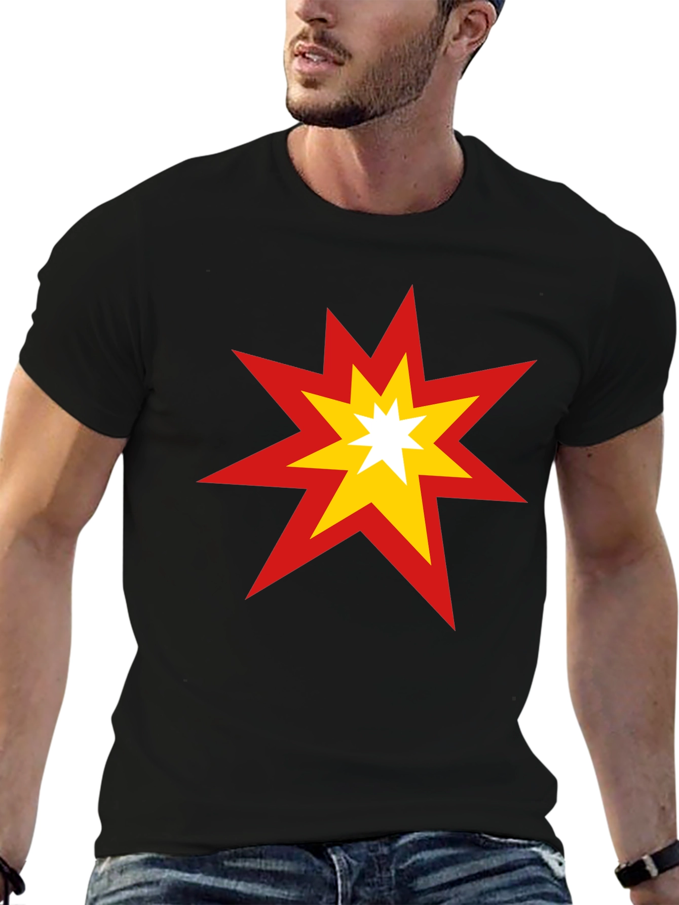 Starburst Graphic Tee - Bold Cotton T-Shirt