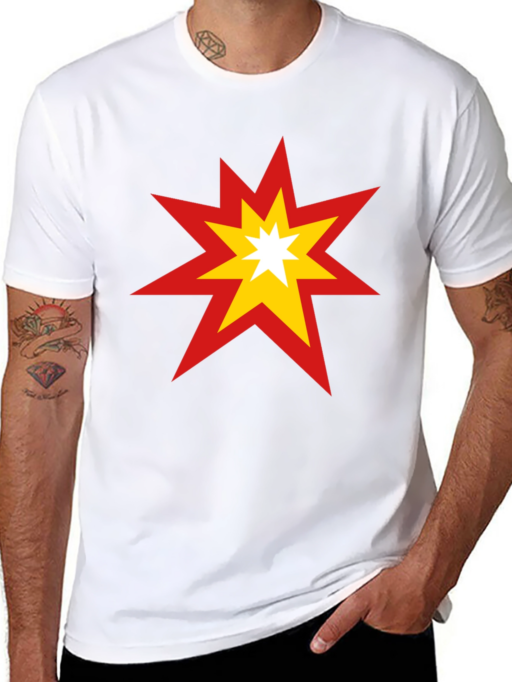 Starburst Graphic Tee - Bold Cotton T-Shirt