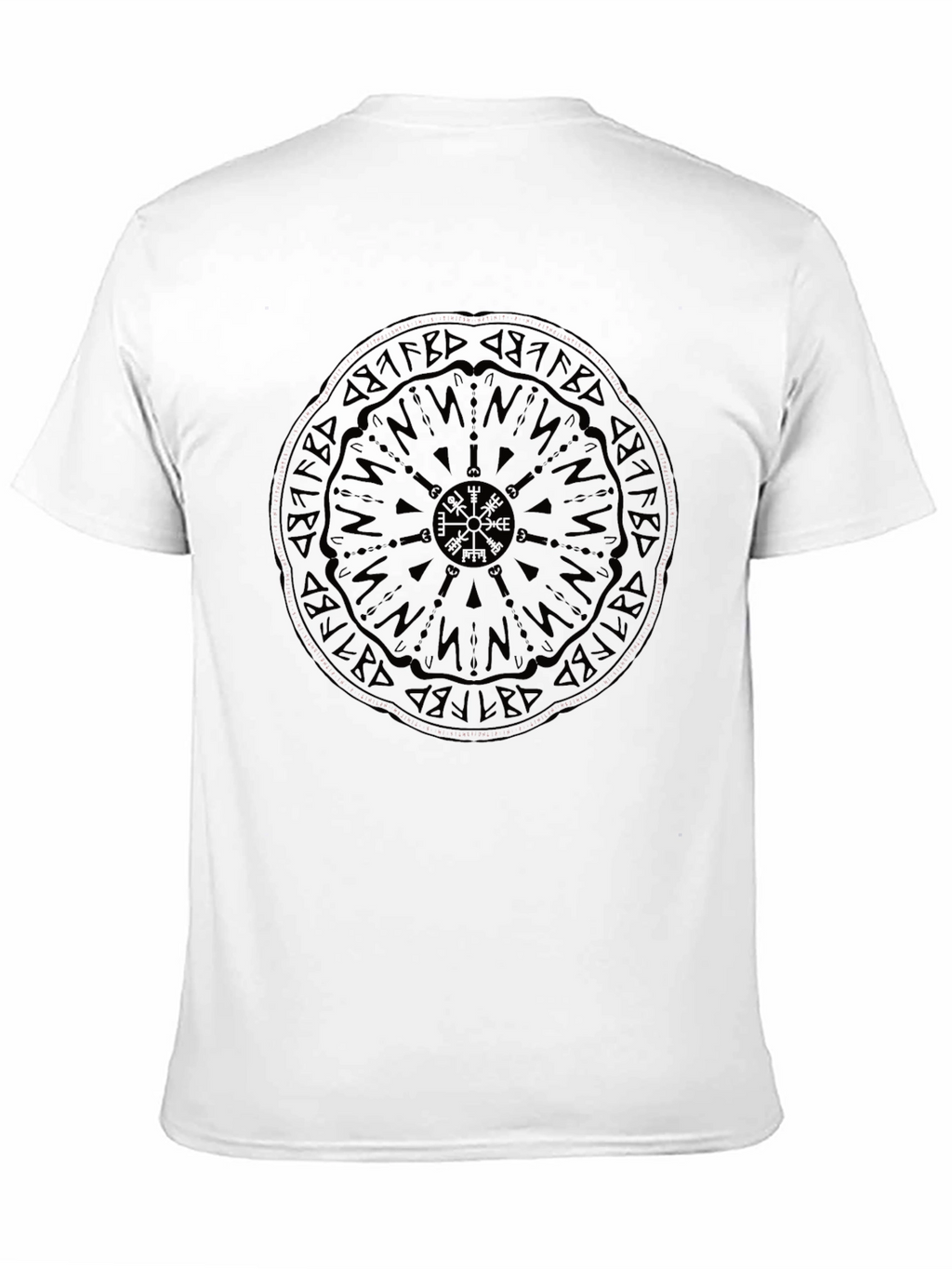 Vegvisir Compass Black Graphic Tee