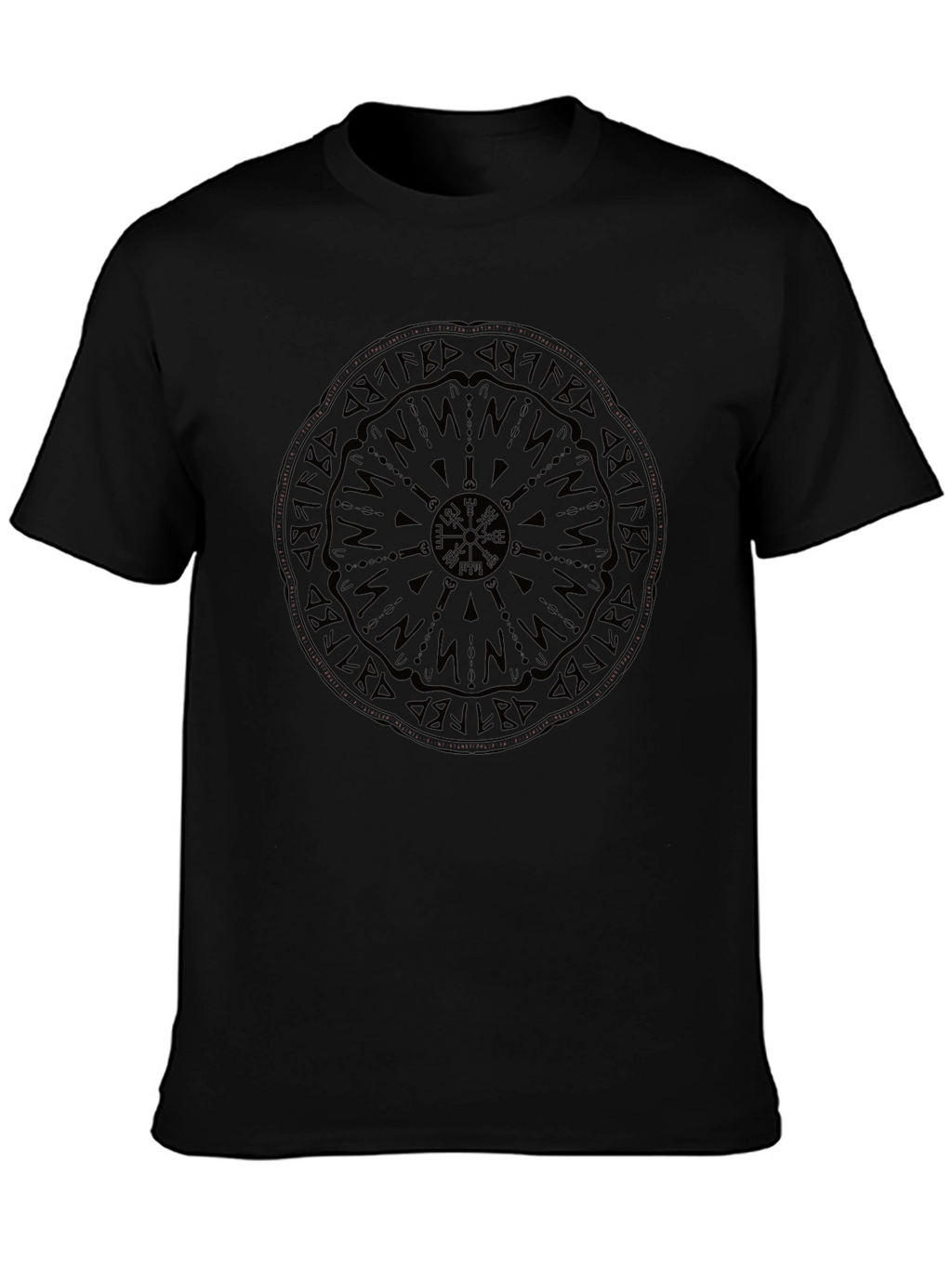 Vegvisir Compass Black Graphic Tee