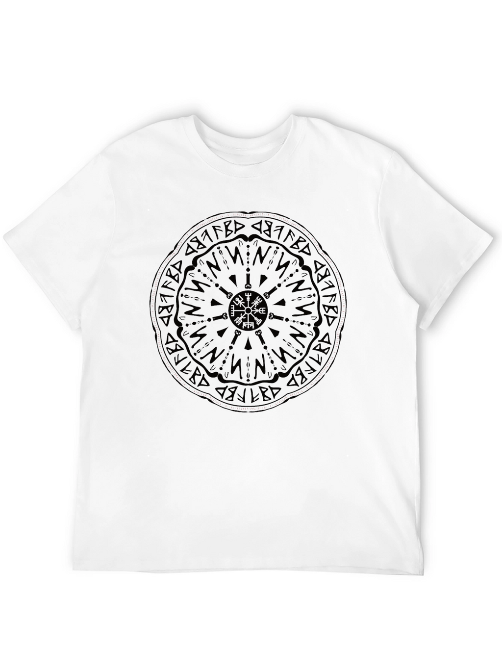 Vegvisir Compass Black Graphic Tee