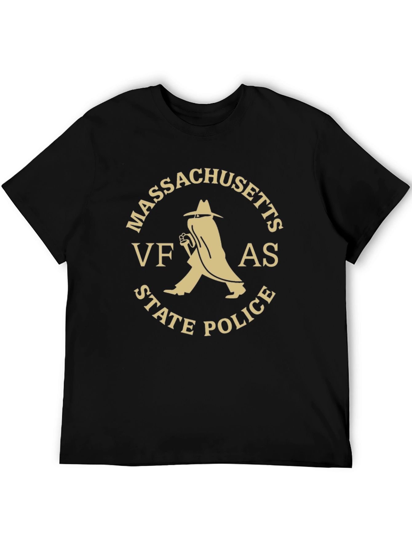 Massachusetts VFAS State Police Black T-Shirt