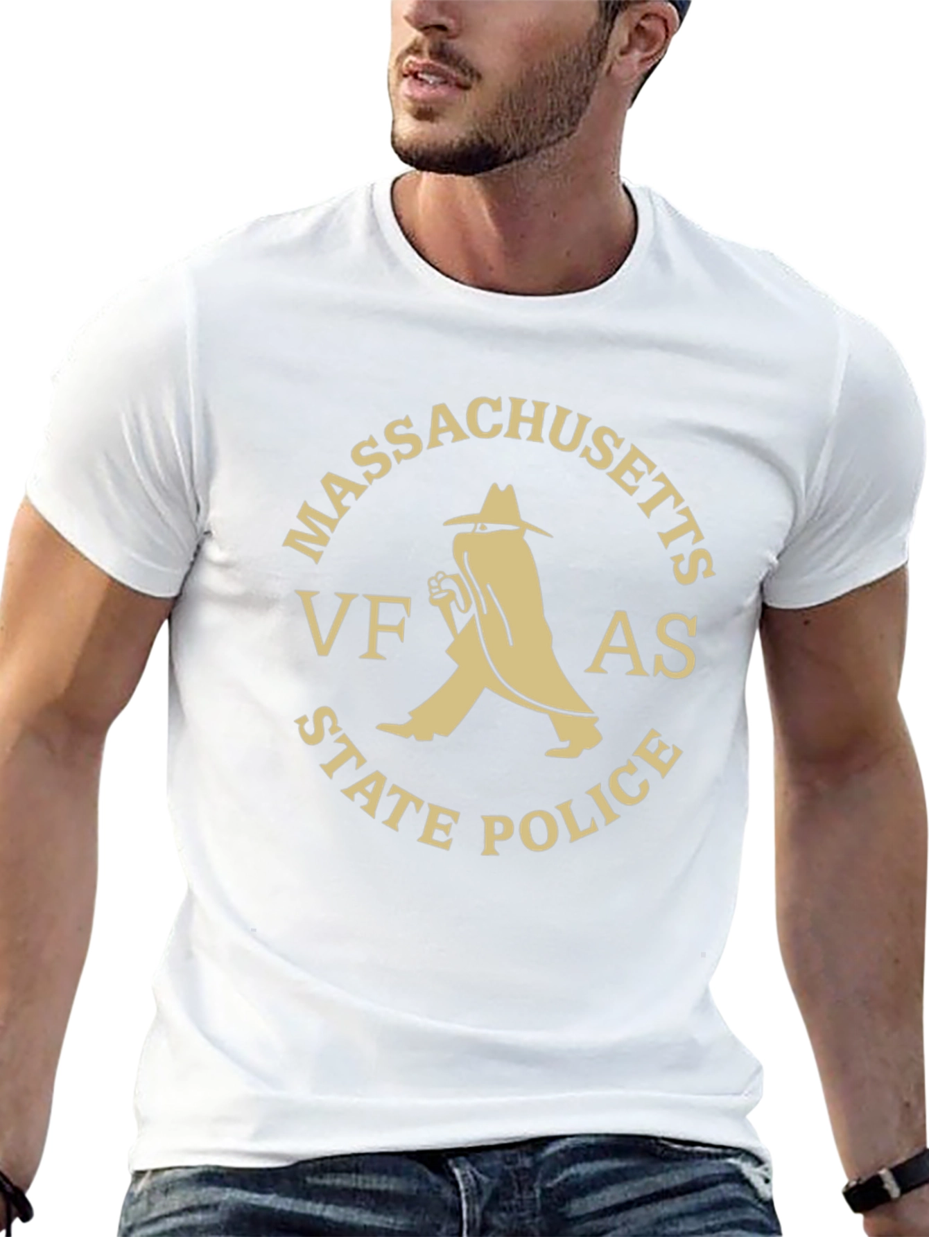 Massachusetts VFAS State Police Black T-Shirt