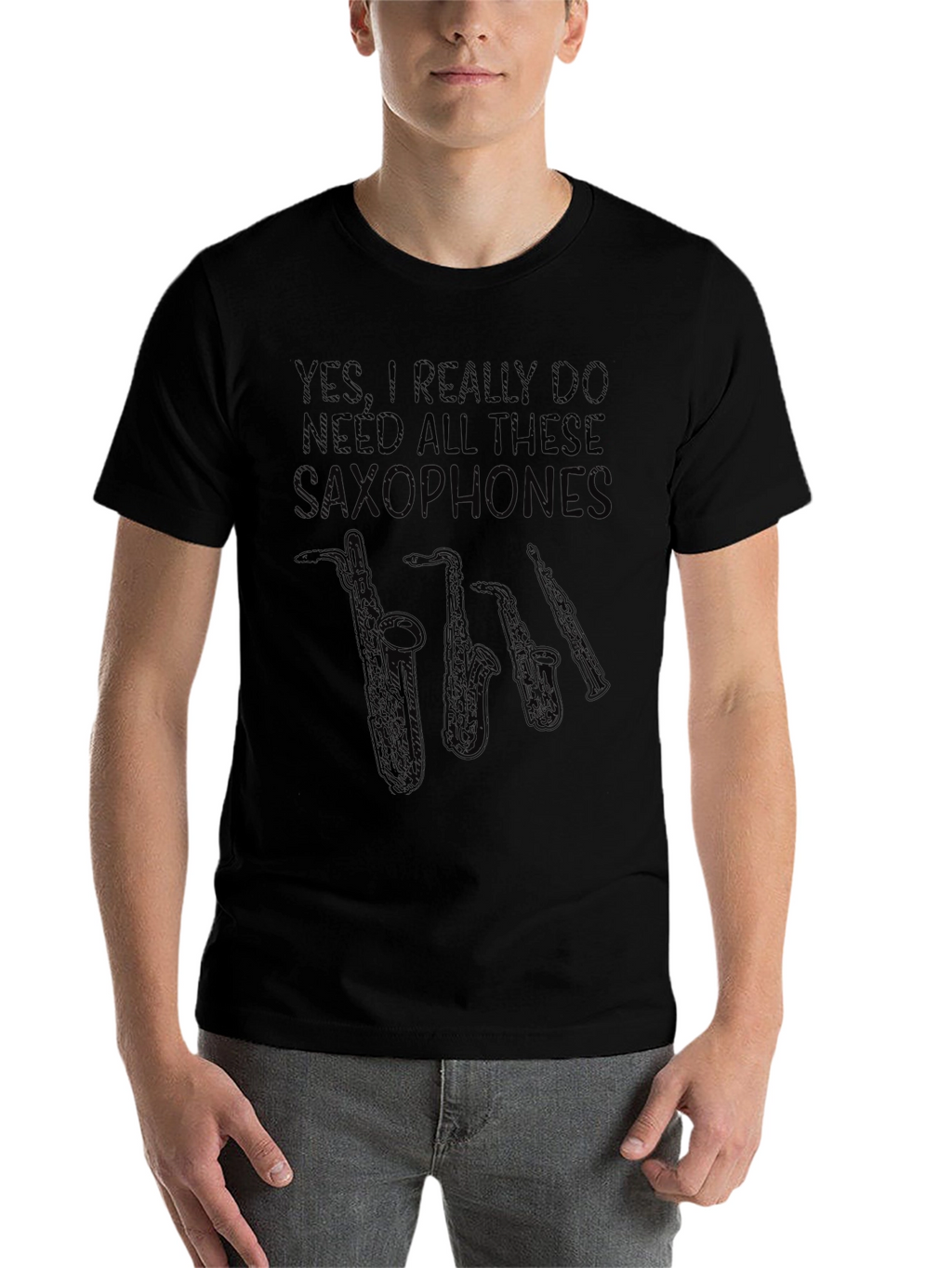 Saxophone Lover Graphic Tee - Musician T-Shirt