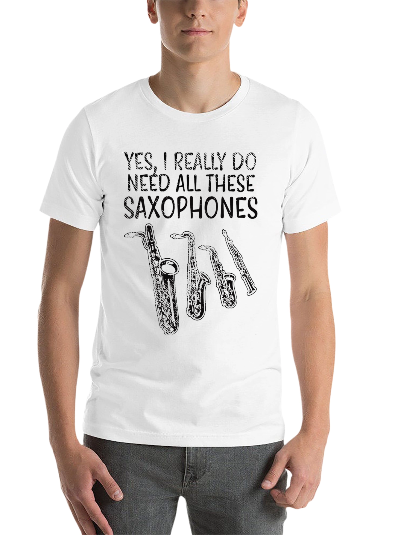 Saxophone Lover Graphic Tee - Musician T-Shirt