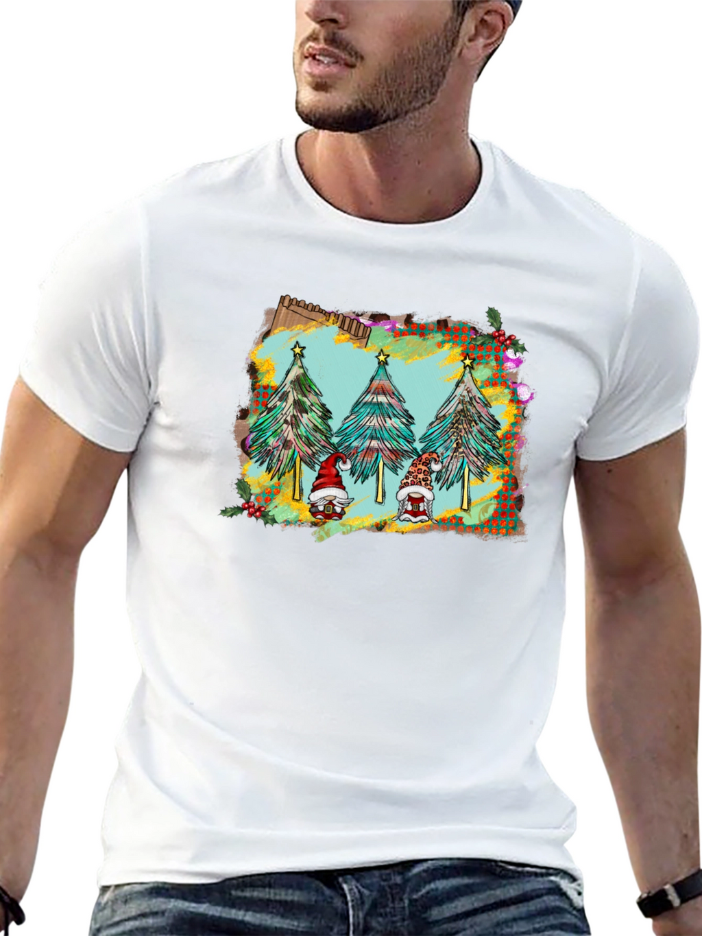 Holiday Gnomes Christmas Tree T-Shirt
