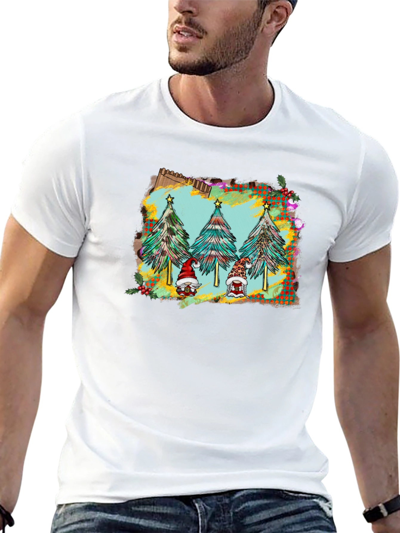 Holiday Gnomes Christmas Tree T-Shirt