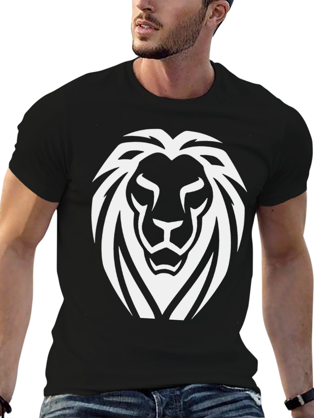 Lion Head Graphic Tee - Bold Style