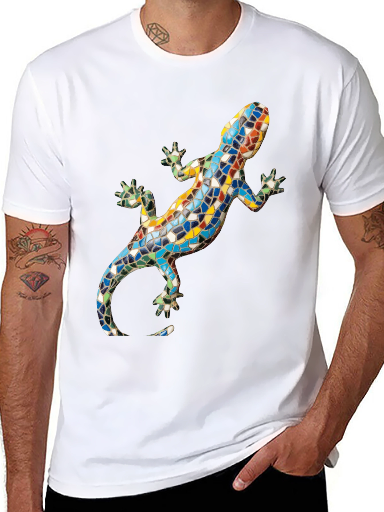 Mosaic Lizard Graphic Tee