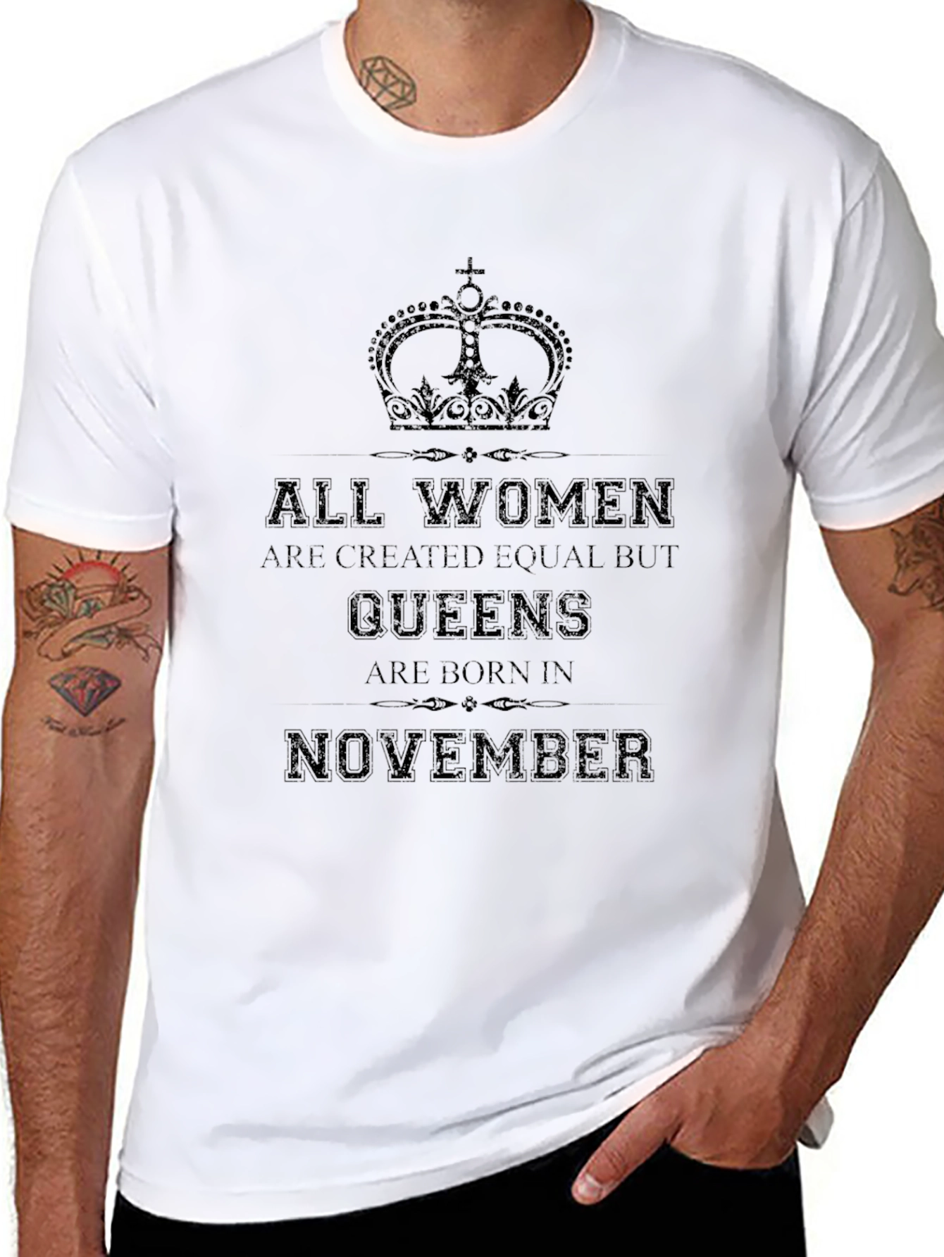 Queens are Born in November T-Shirt