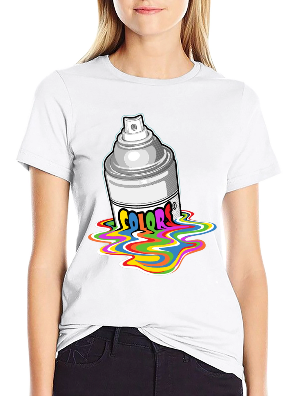 Colorful Spray Paint T-Shirt