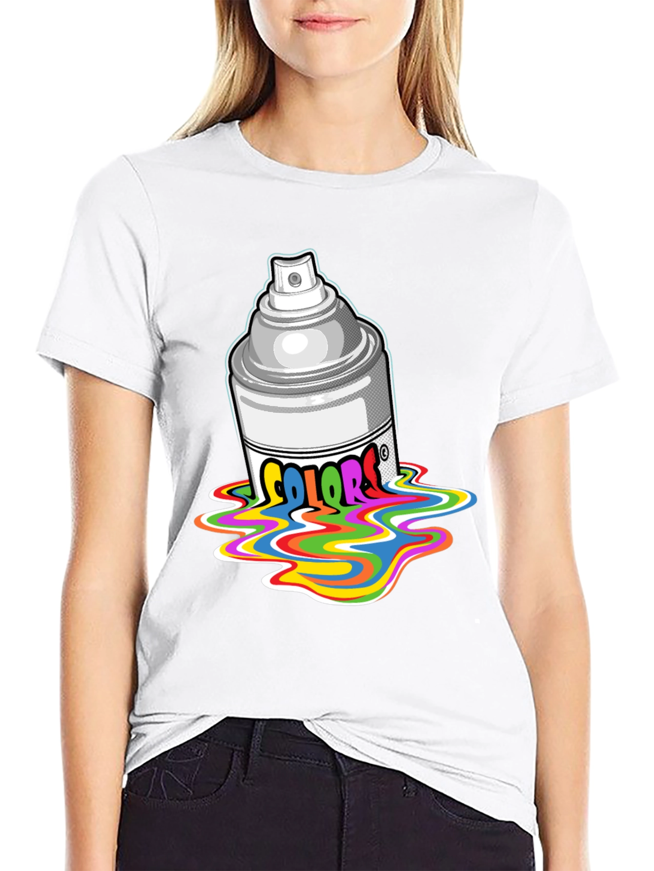 Colorful Spray Paint T-Shirt