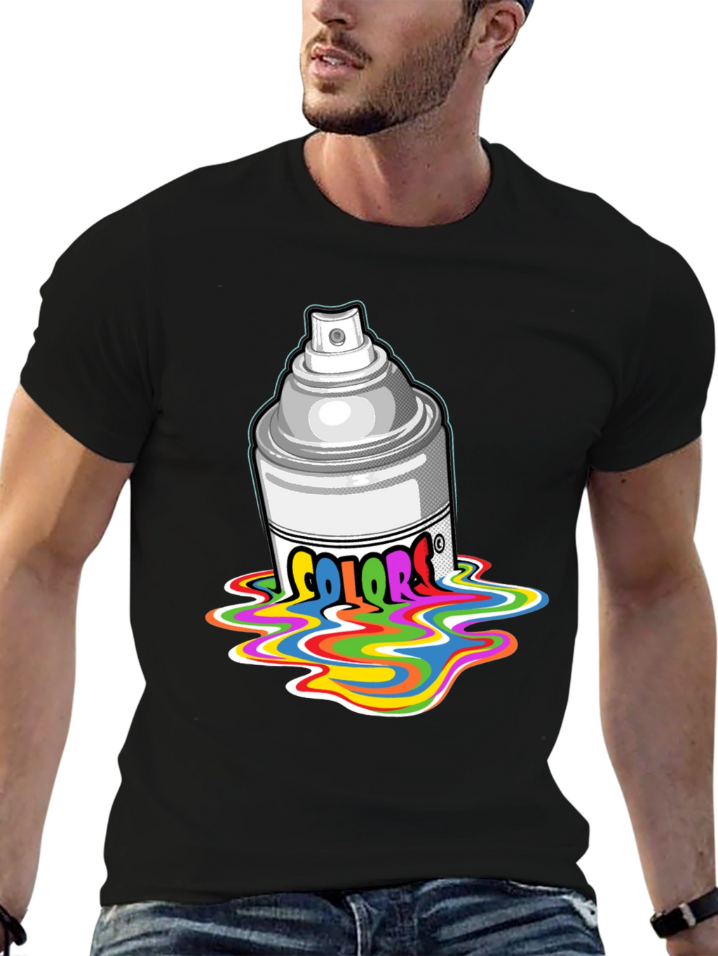 Colorful Spray Paint T-Shirt