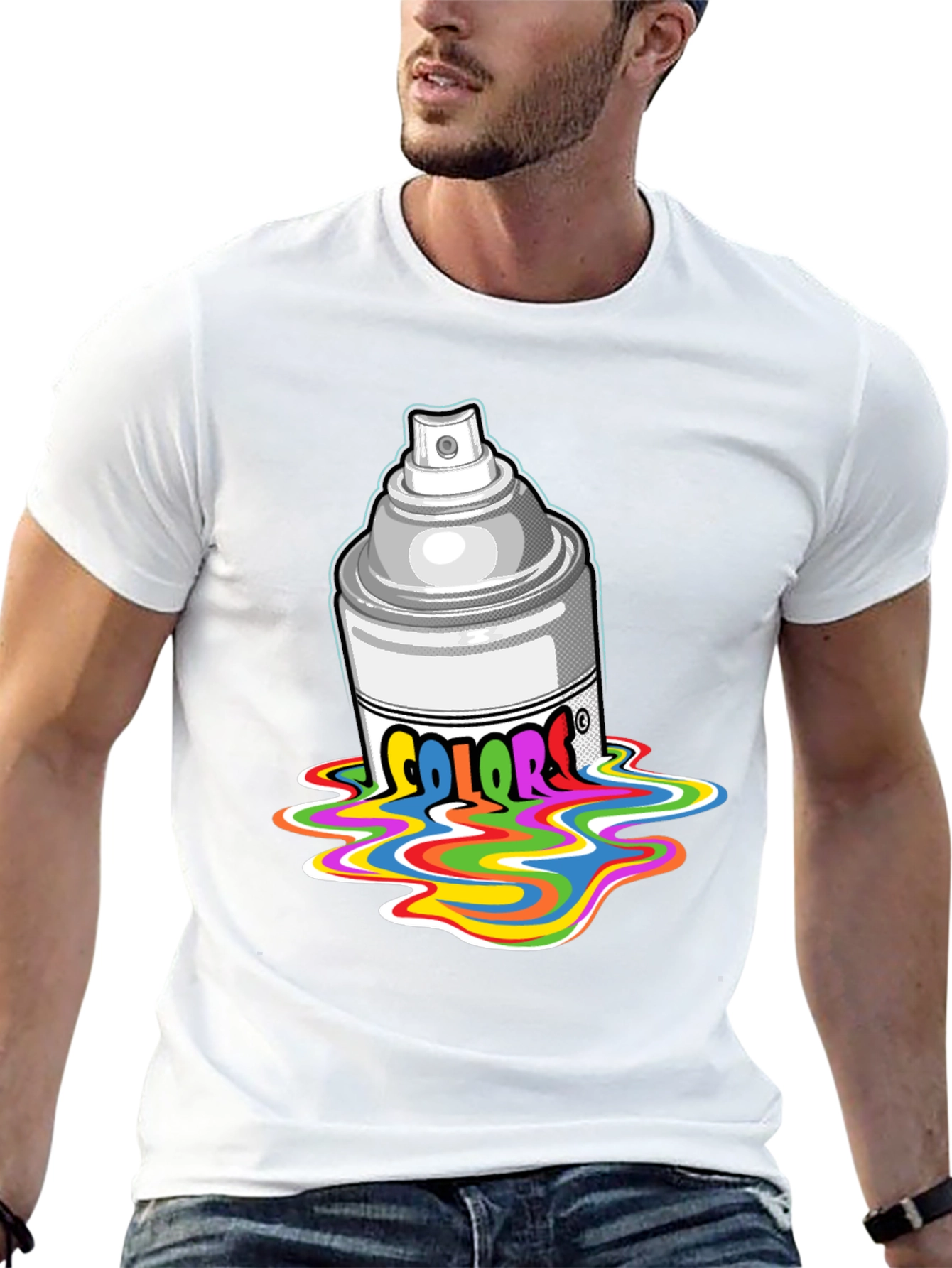 Colorful Spray Paint T-Shirt