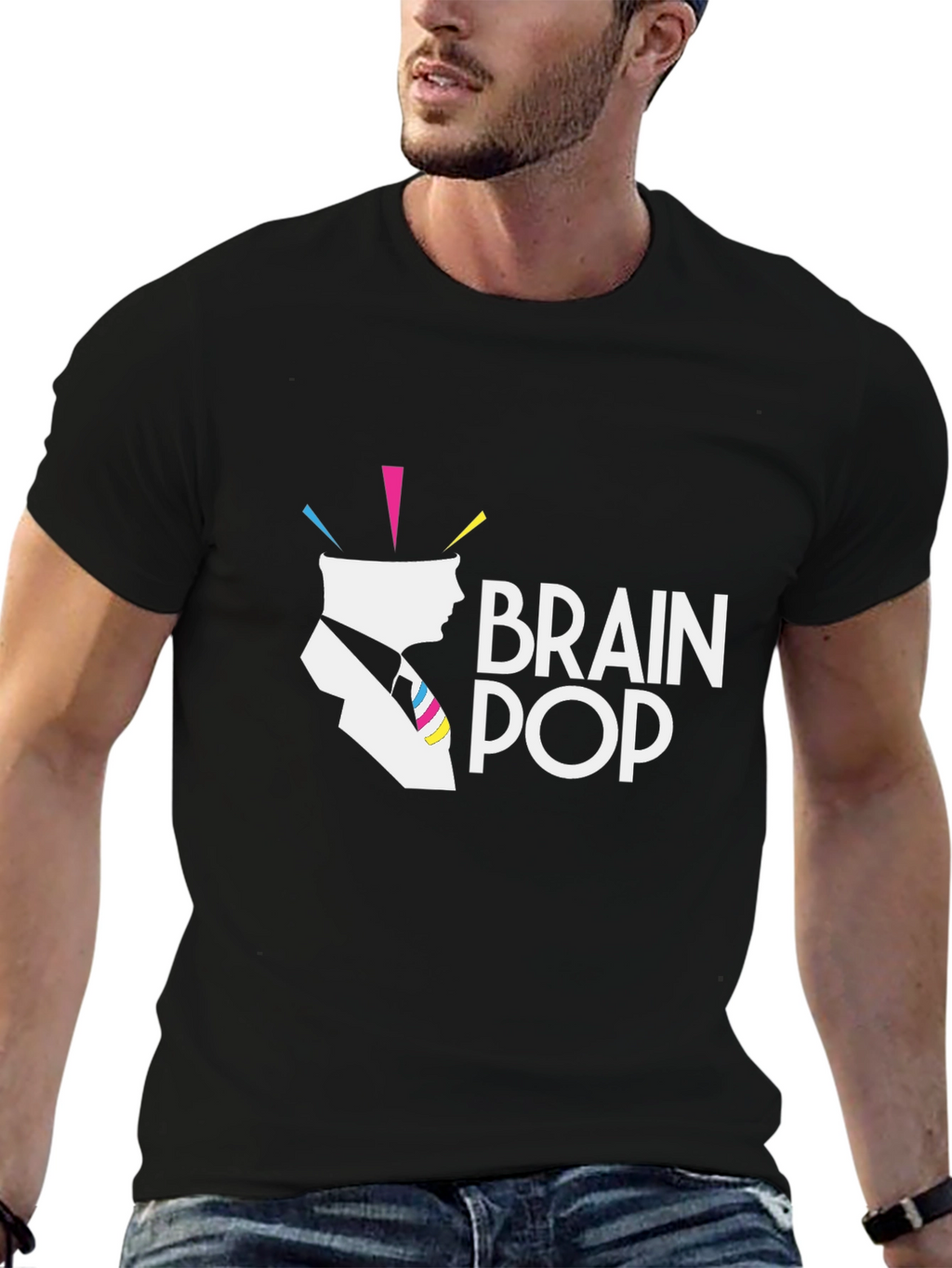 Brain Pop Graphic Tee - Modern Art T-Shirt