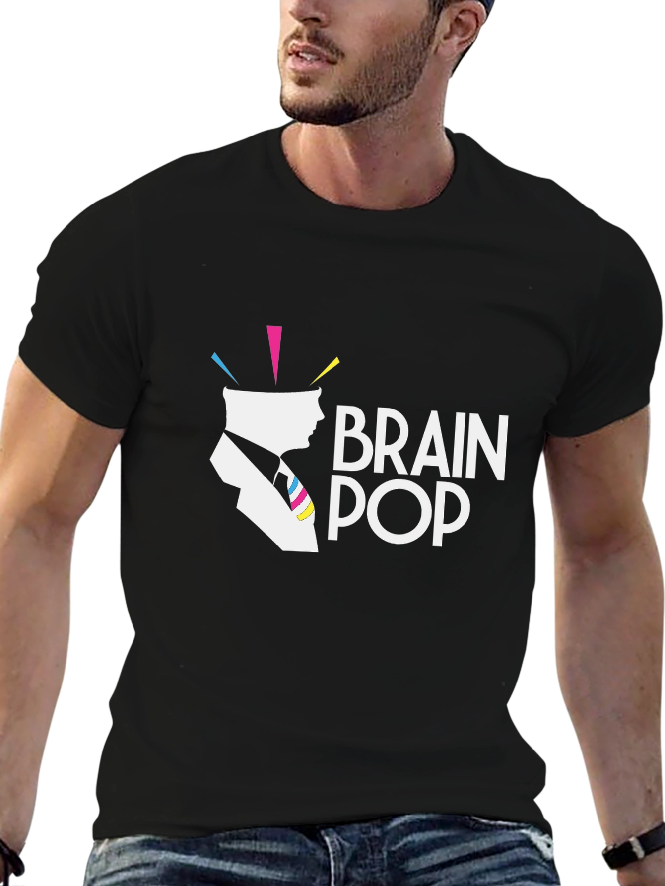 Brain Pop Graphic Tee - Modern Art T-Shirt
