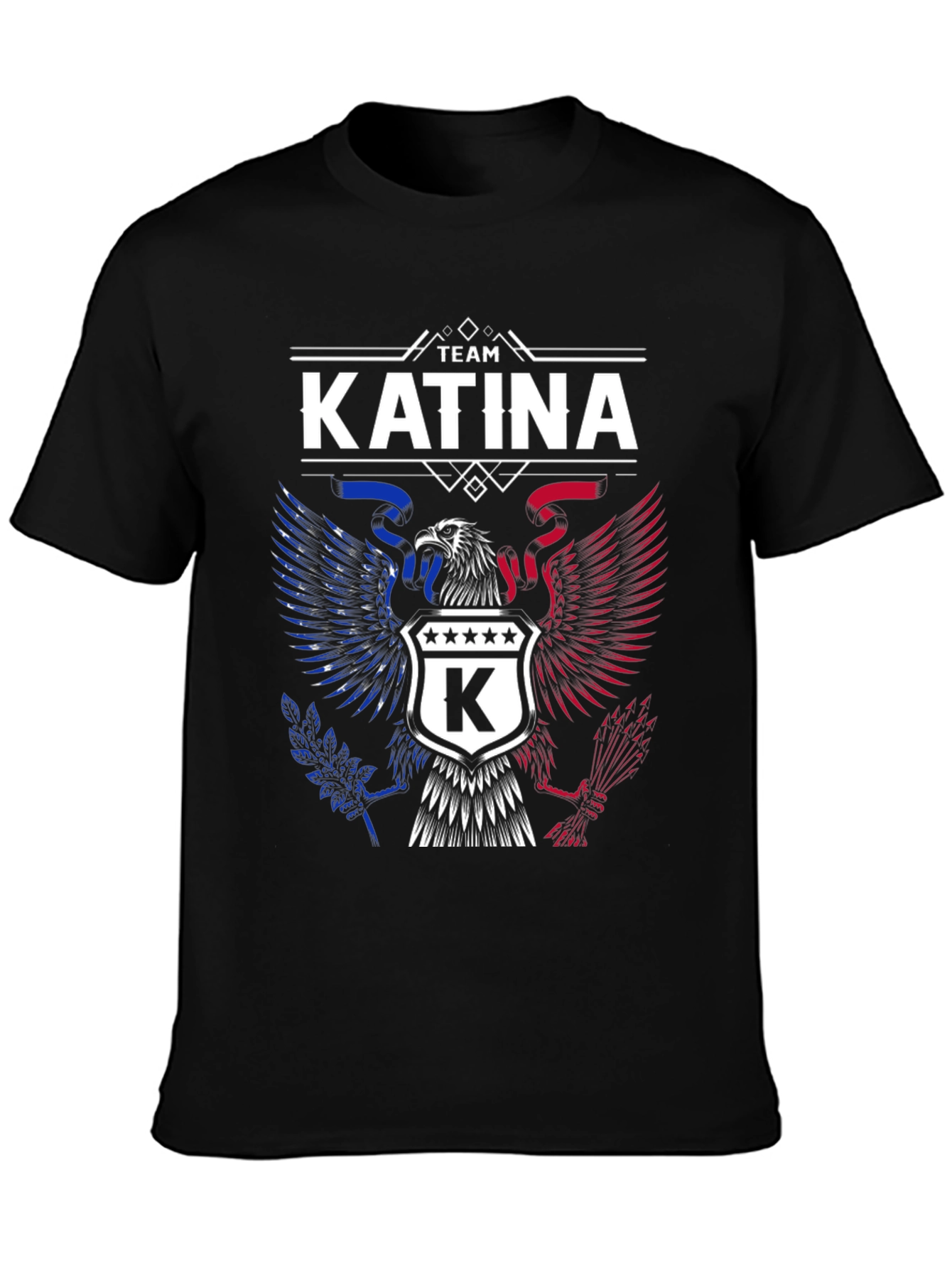 Team Katina Graphic T-Shirt - Patriotic Eagle Design