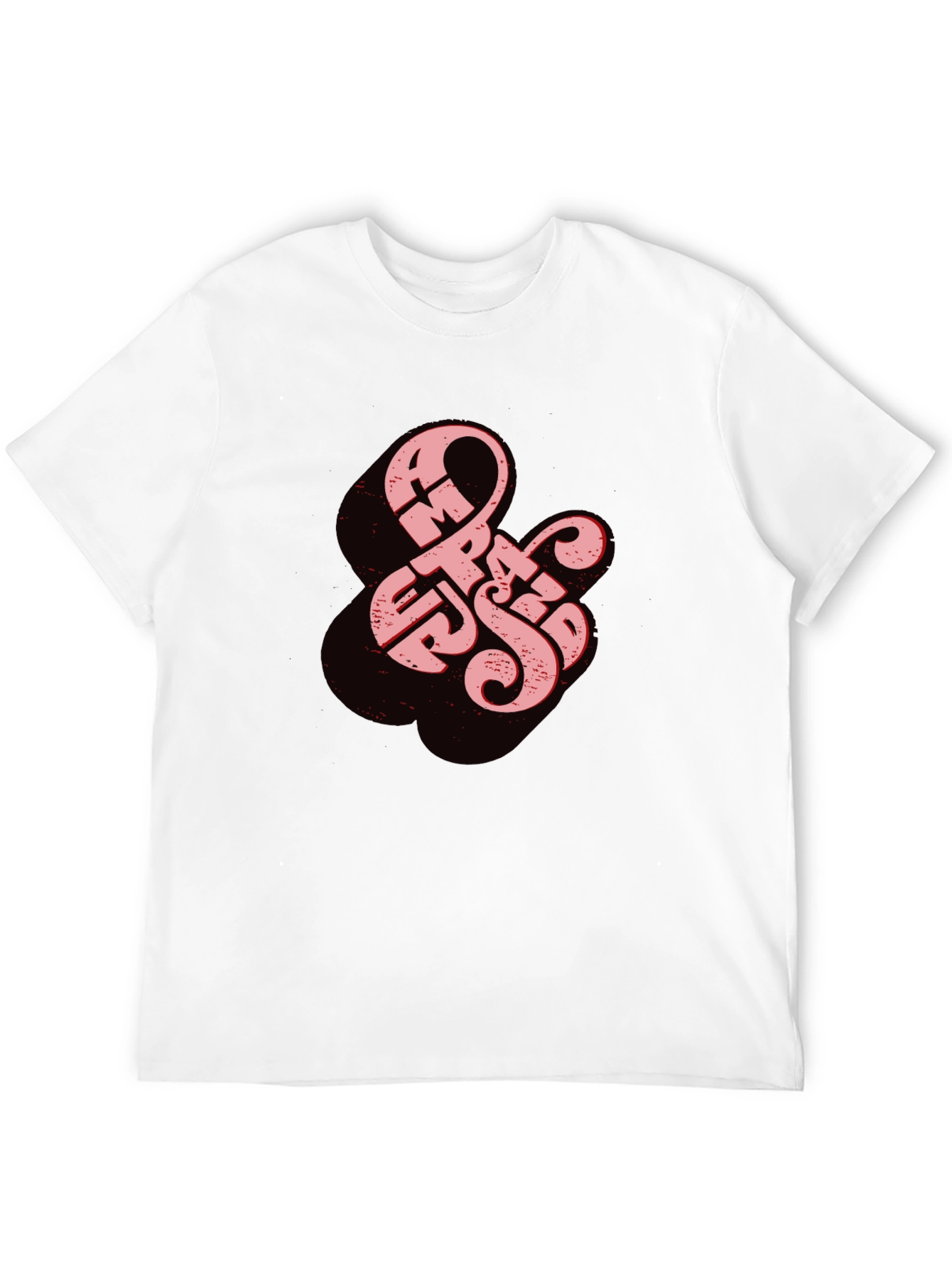 Retro Ampersand Graphic Tee - Black Cotton T-Shirt