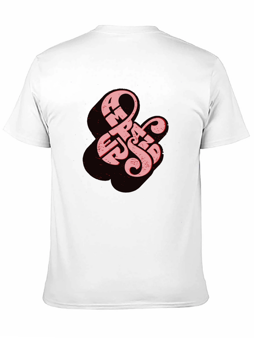 Retro Ampersand Graphic Tee - Black Cotton T-Shirt
