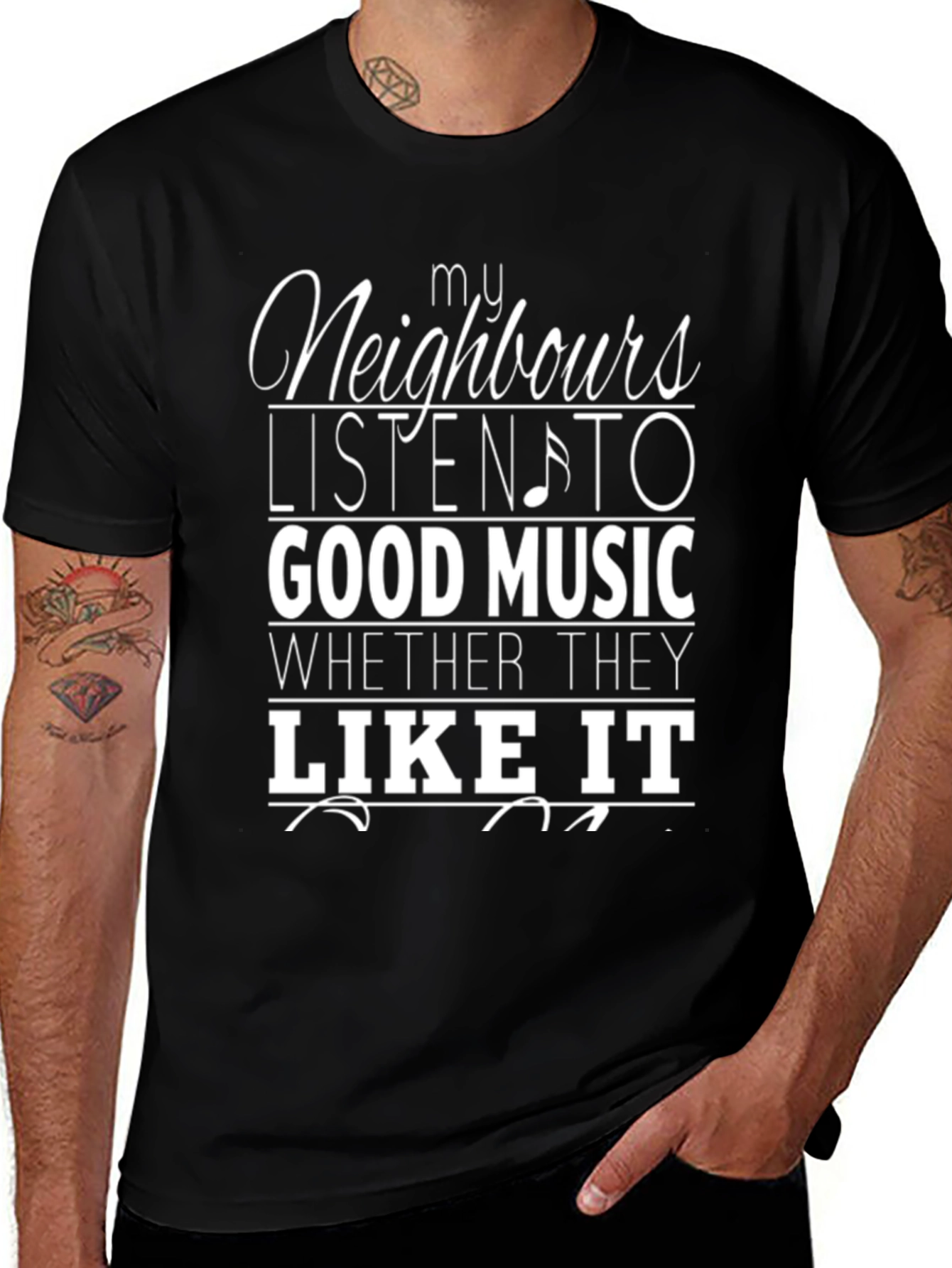 Funny My Neighbours Music T-Shirt